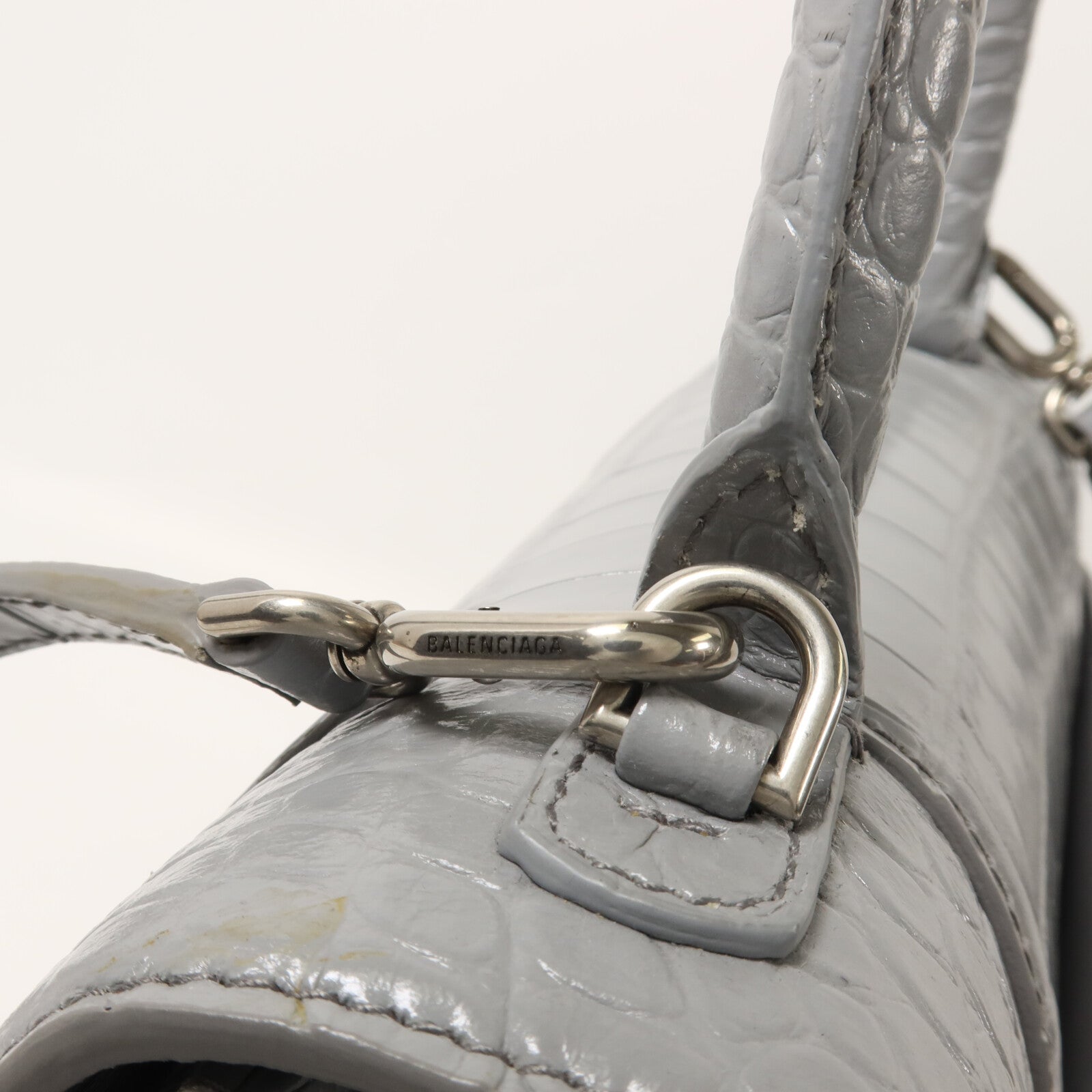 BALENCIAGA 牛皮皮革Hourglass手挽肩背兩用袋