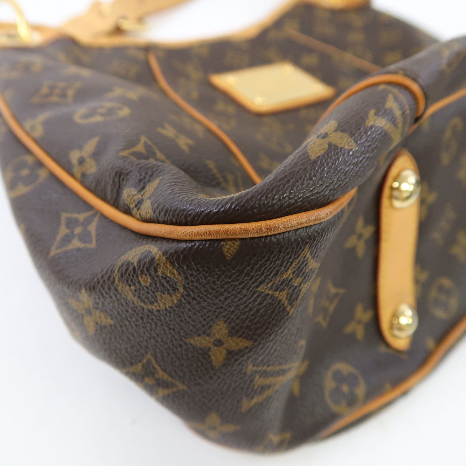 LOUIS VUITTON Monogram Galliera PM金扣肩背袋棕色