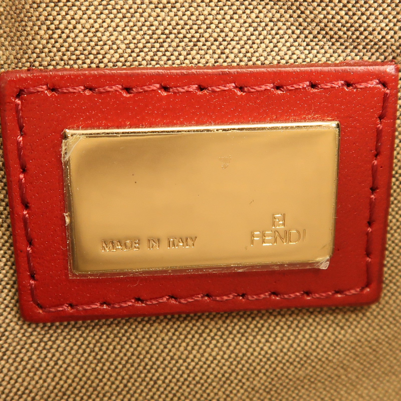 FENDI 帆布Shoulder Bag/Handbag金扣肩背袋/手挽袋