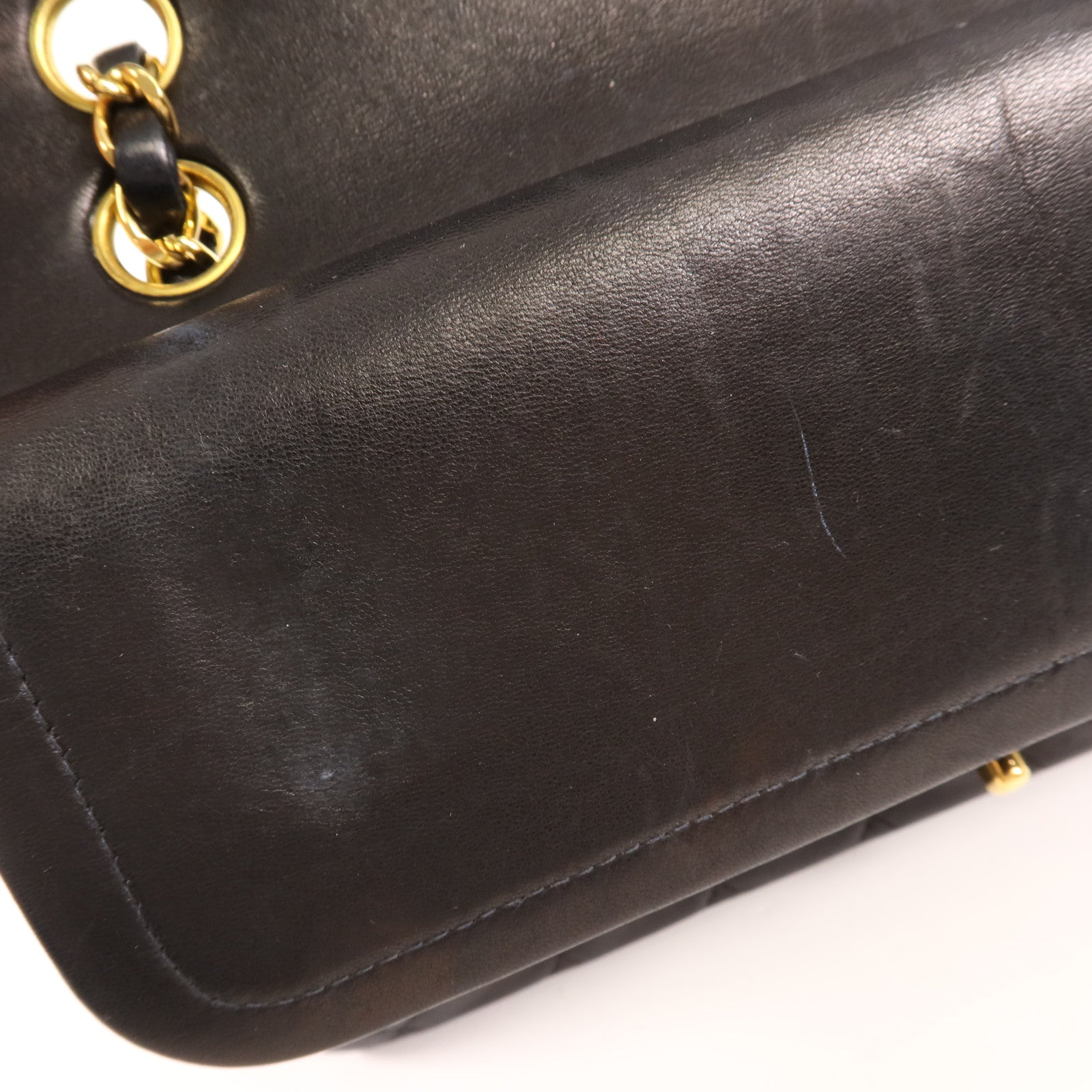 CHANEL 羊皮皮革Vintage Classic 11.12金扣鏈帶肩背袋