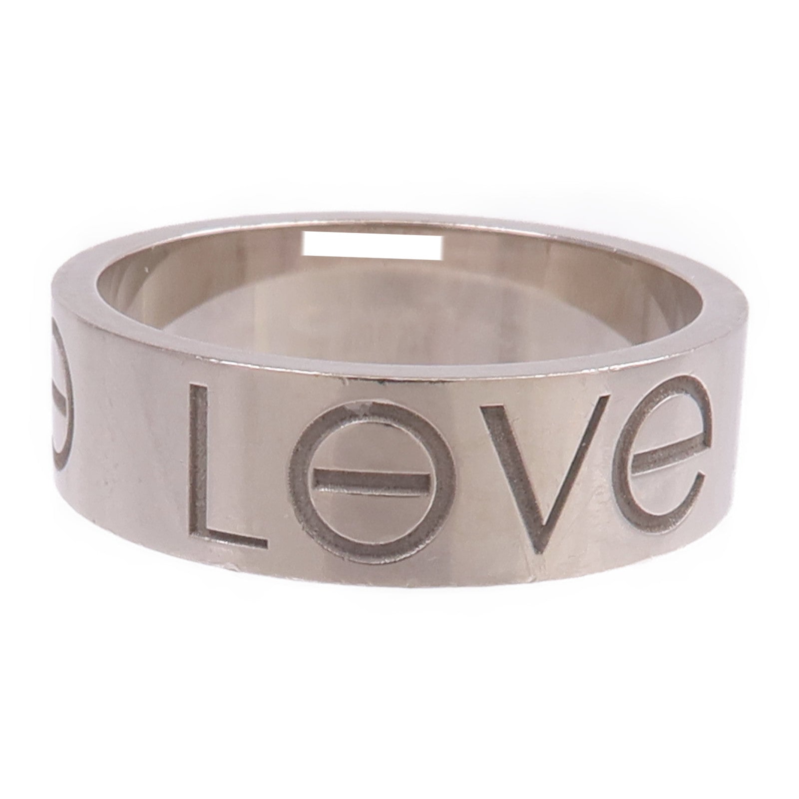 CARTIER 18K白金Love Ring戒指Cartier#52/US#6