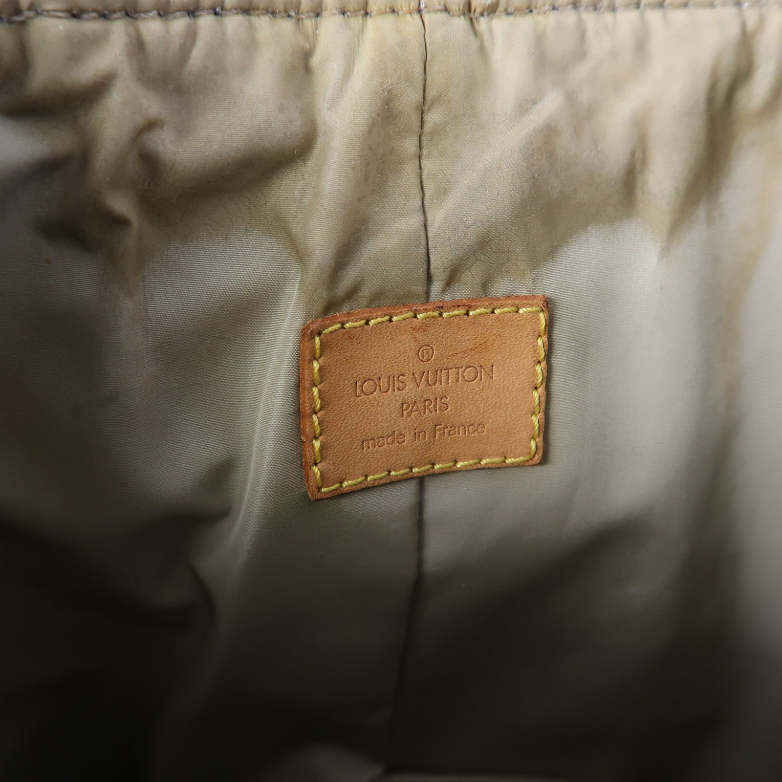LOUIS VUITTON Damier Geant Matelot銀扣背包綠色