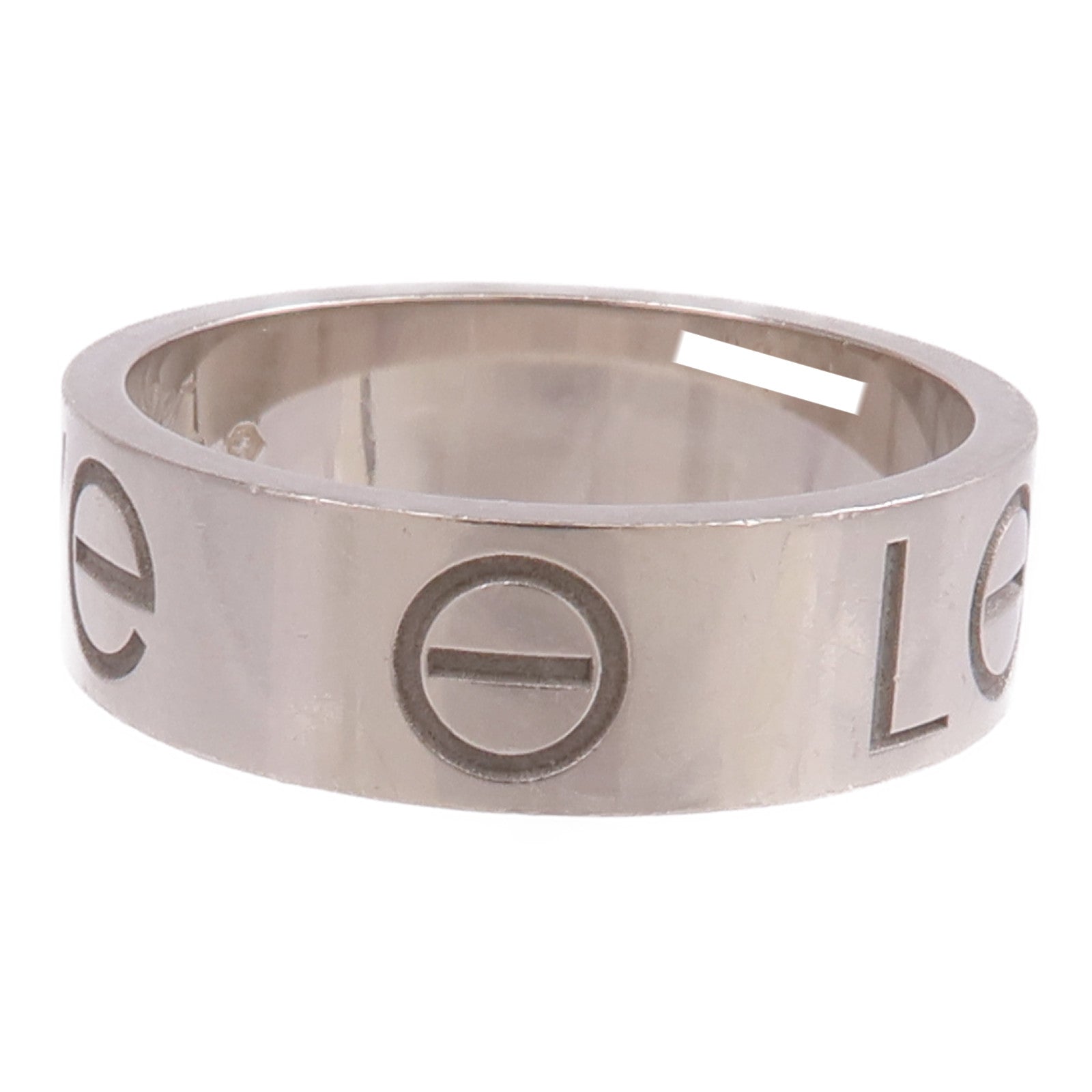 CARTIER 18K白金Love Ring戒指Cartier#52/US#6
