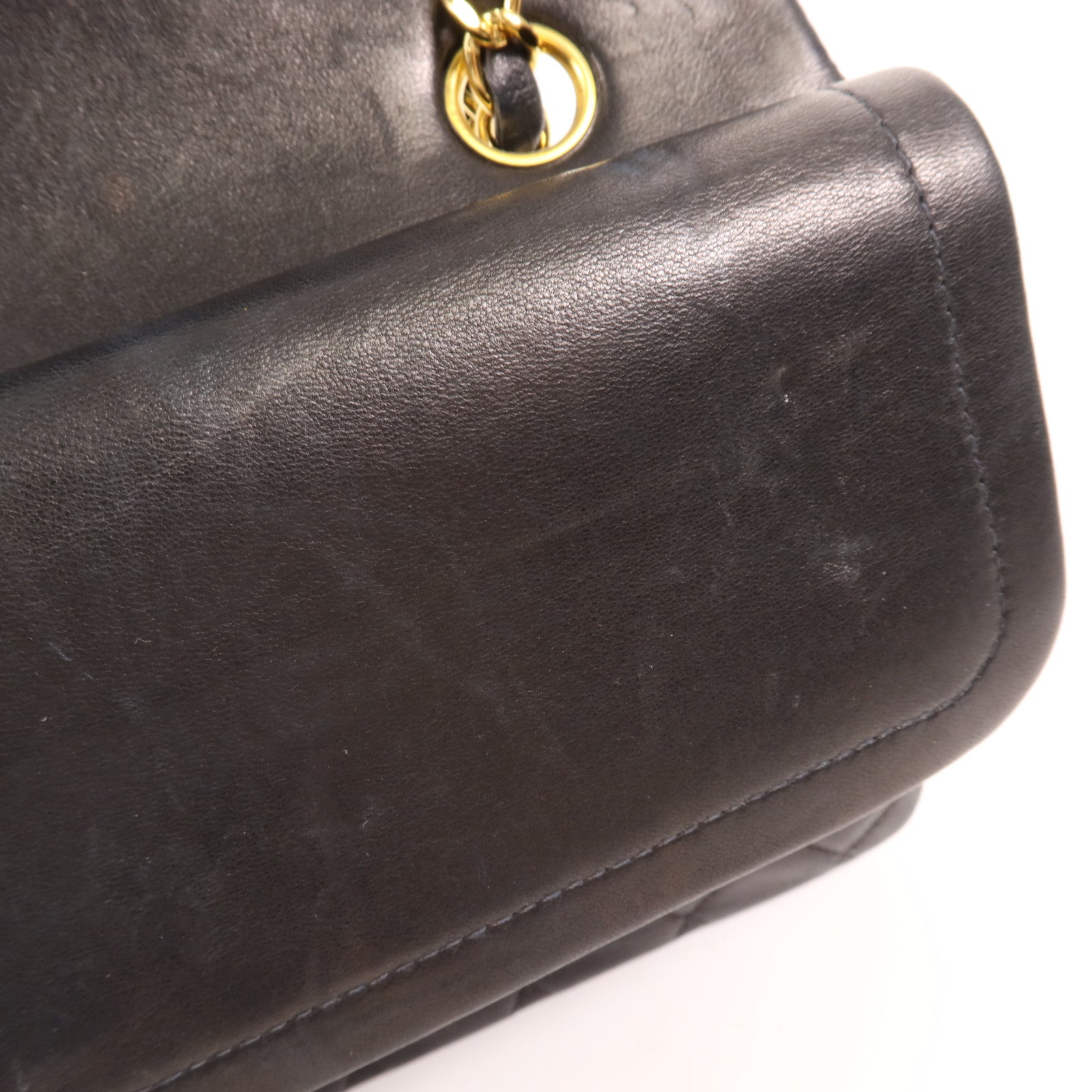CHANEL 羊皮皮革Vintage Classic 11.12金扣鏈帶肩背袋