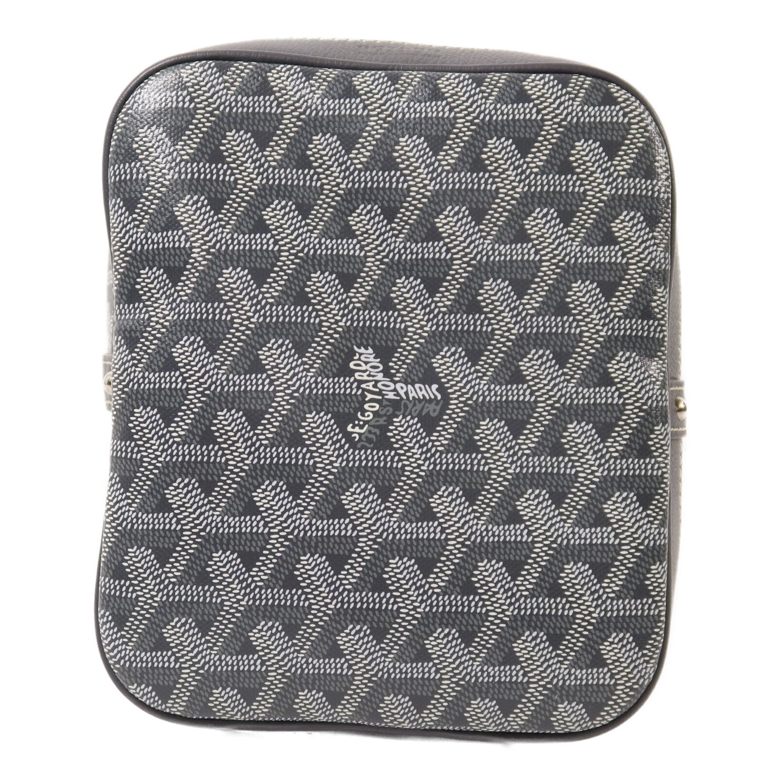 GOYARD 【激減優惠】塗層帆布Petit Flot Bucket Bag銀扣肩背袋