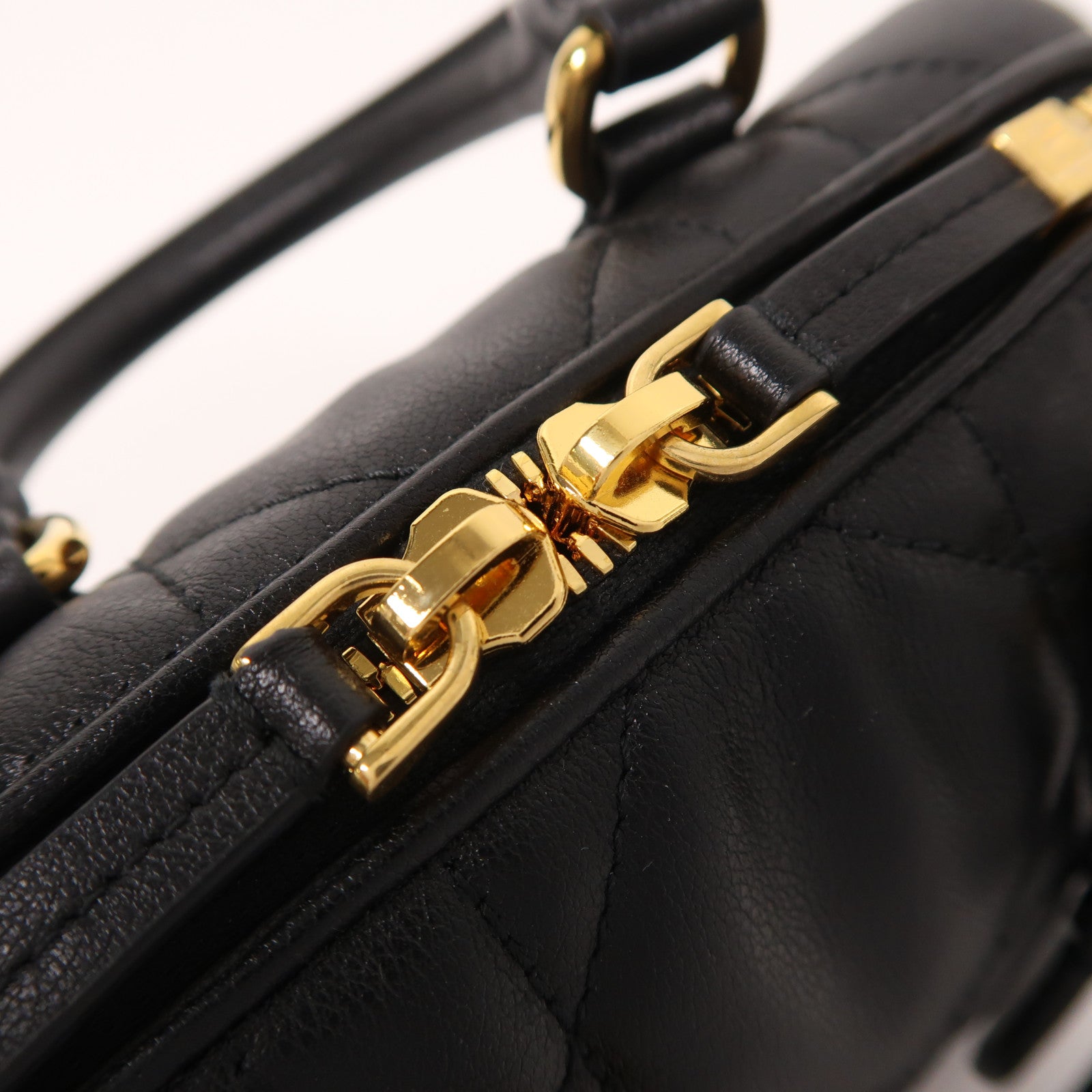 Dior 牛皮皮革2 Way Shoulder金扣手挽肩背兩用袋