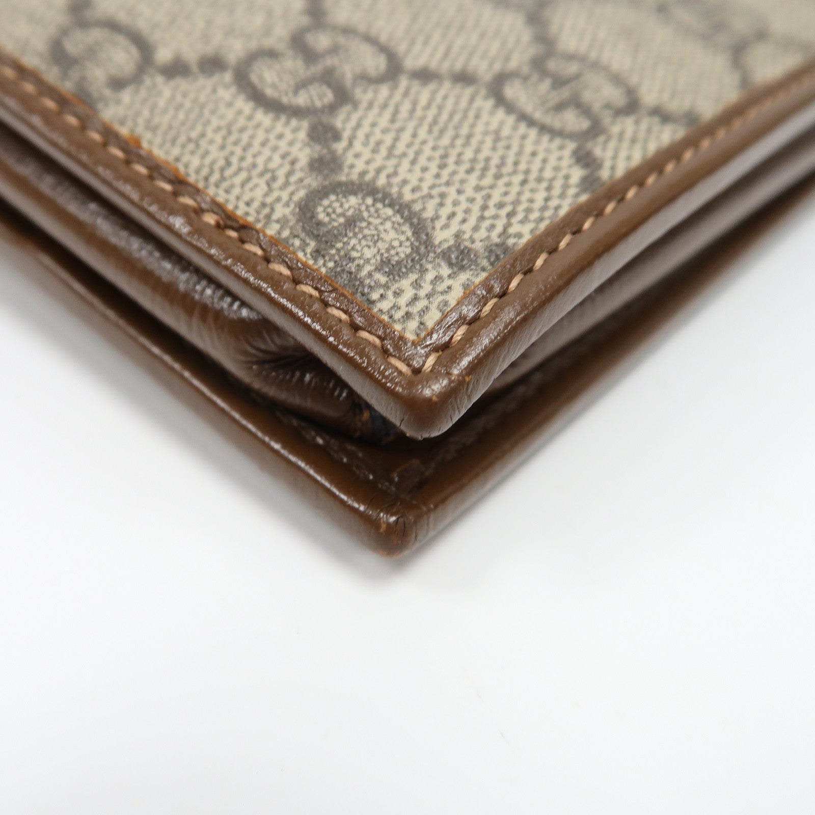 GUCCI 塗層帆布Horsebit 1955 Wallet with Chain金扣鏈帶肩背袋啡色