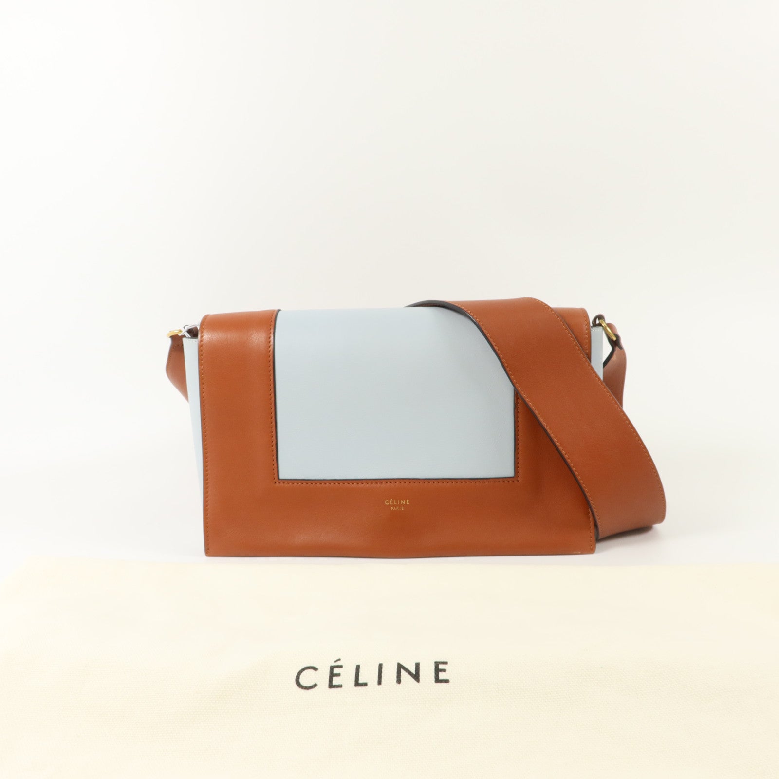 CELINE 牛皮皮革Frame Medium肩背袋