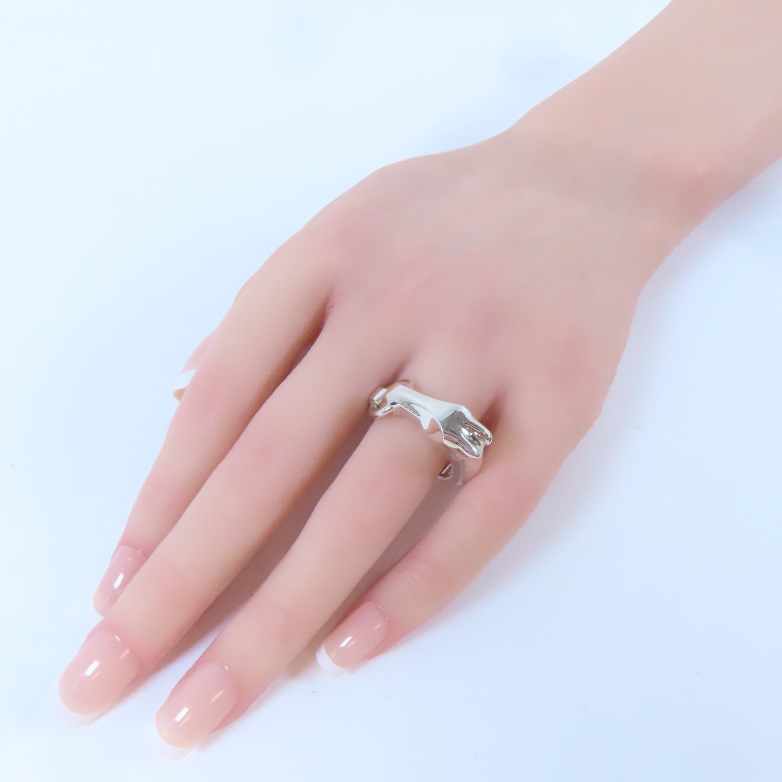 HERMES 925純銀Galop Ring戒指US#8.75