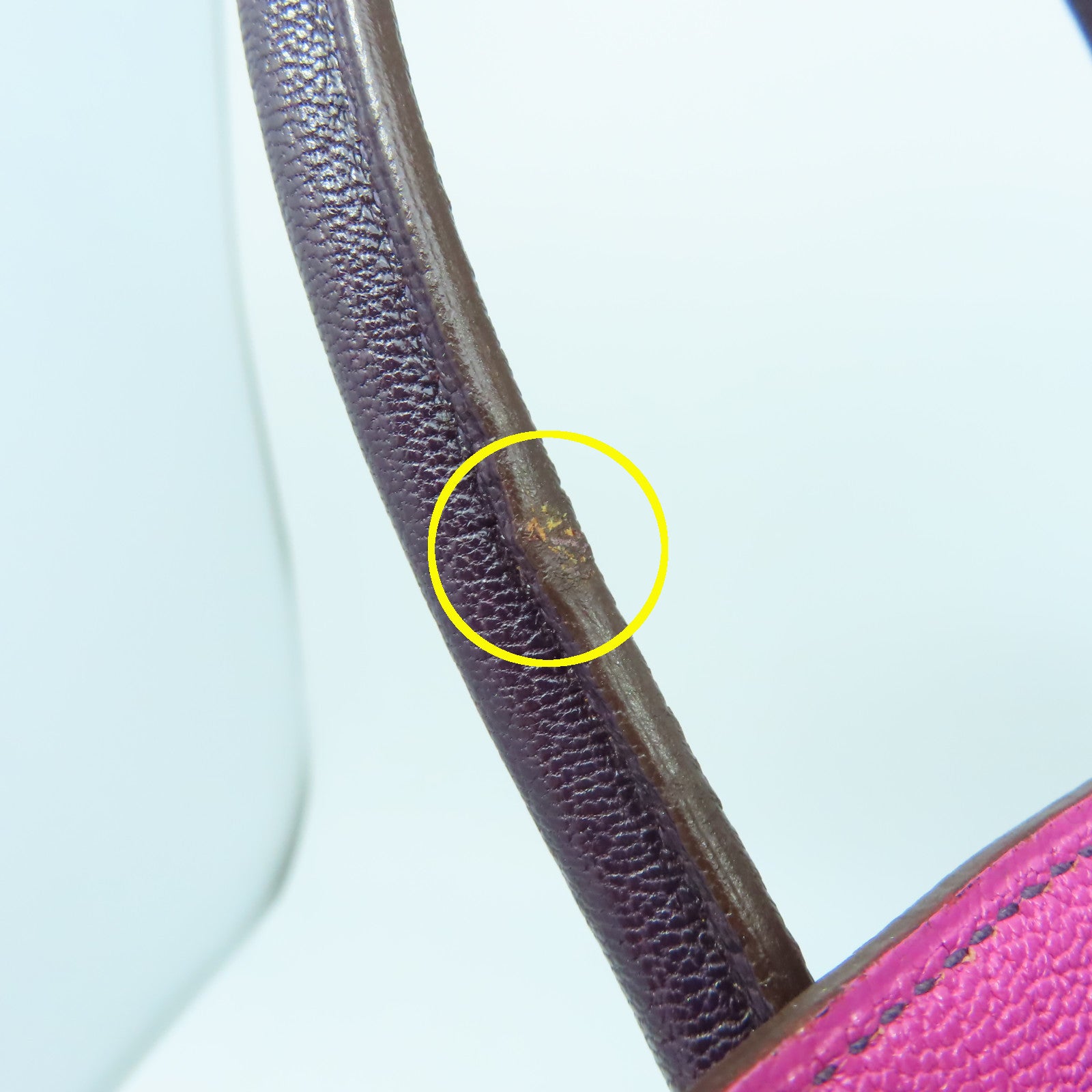 HERMES Chevre皮革Birkin 35銀扣手挽袋葡萄乾紫色