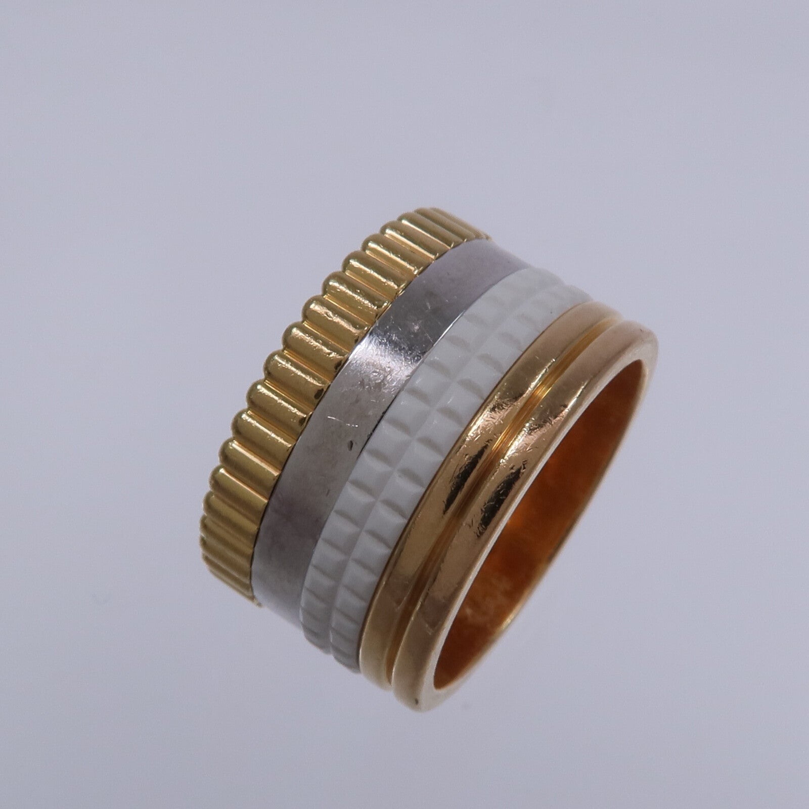 Boucheron 18K玫瑰金/黃金/白金Quatre White Edition陶瓷戒指