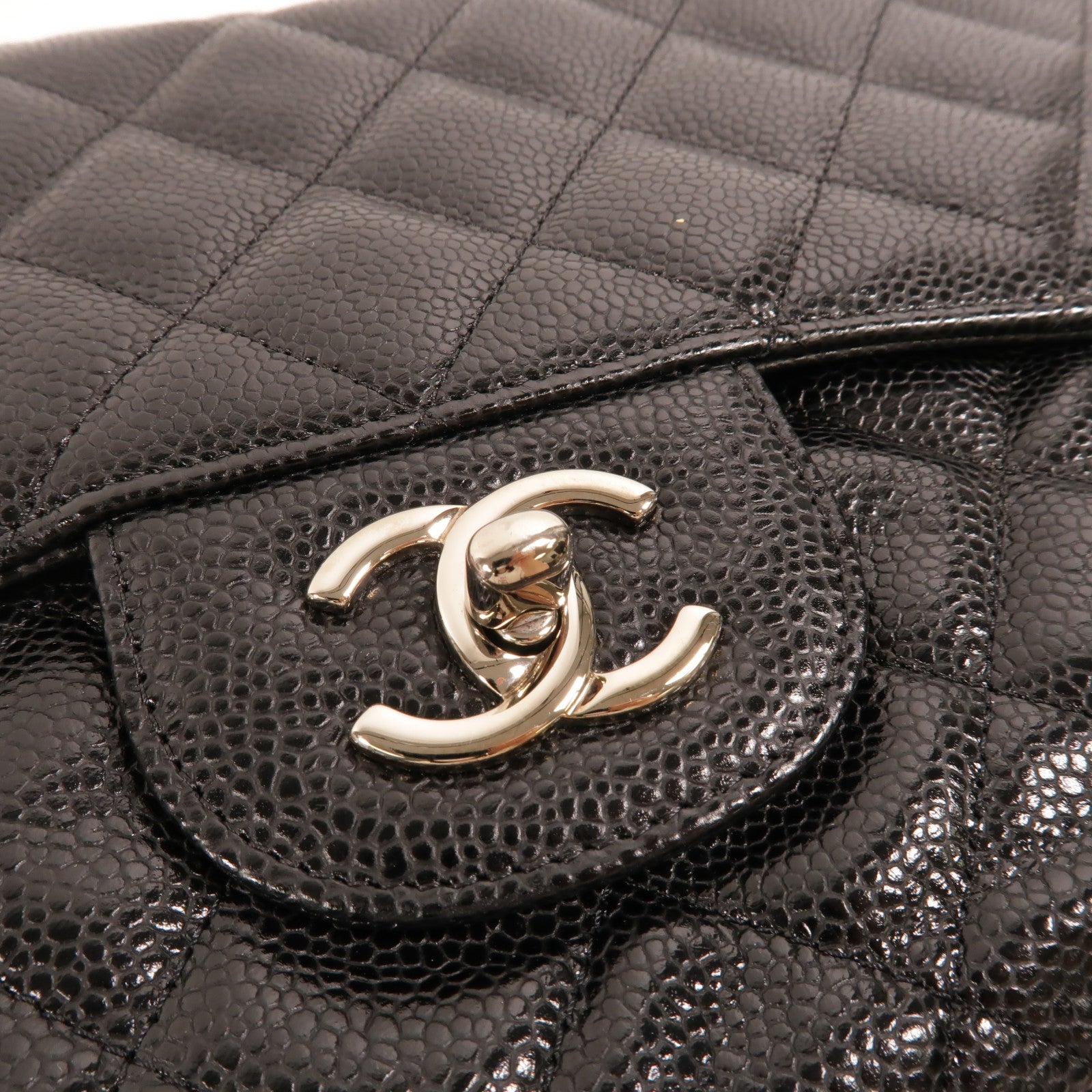 CHANEL 牛皮皮革Large Classic鏈帶肩背袋