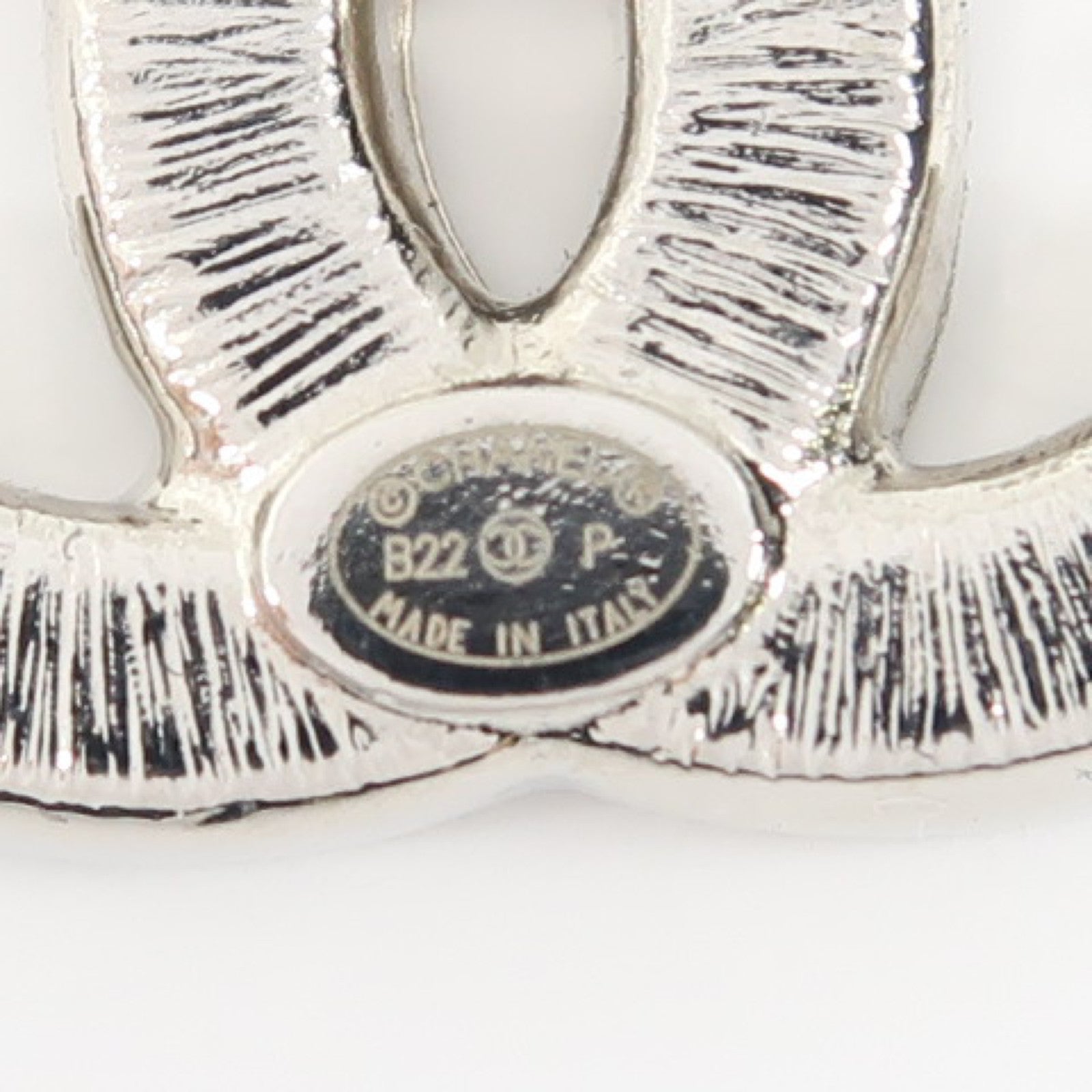 CHANEL 金屬Earrings耳環銀色