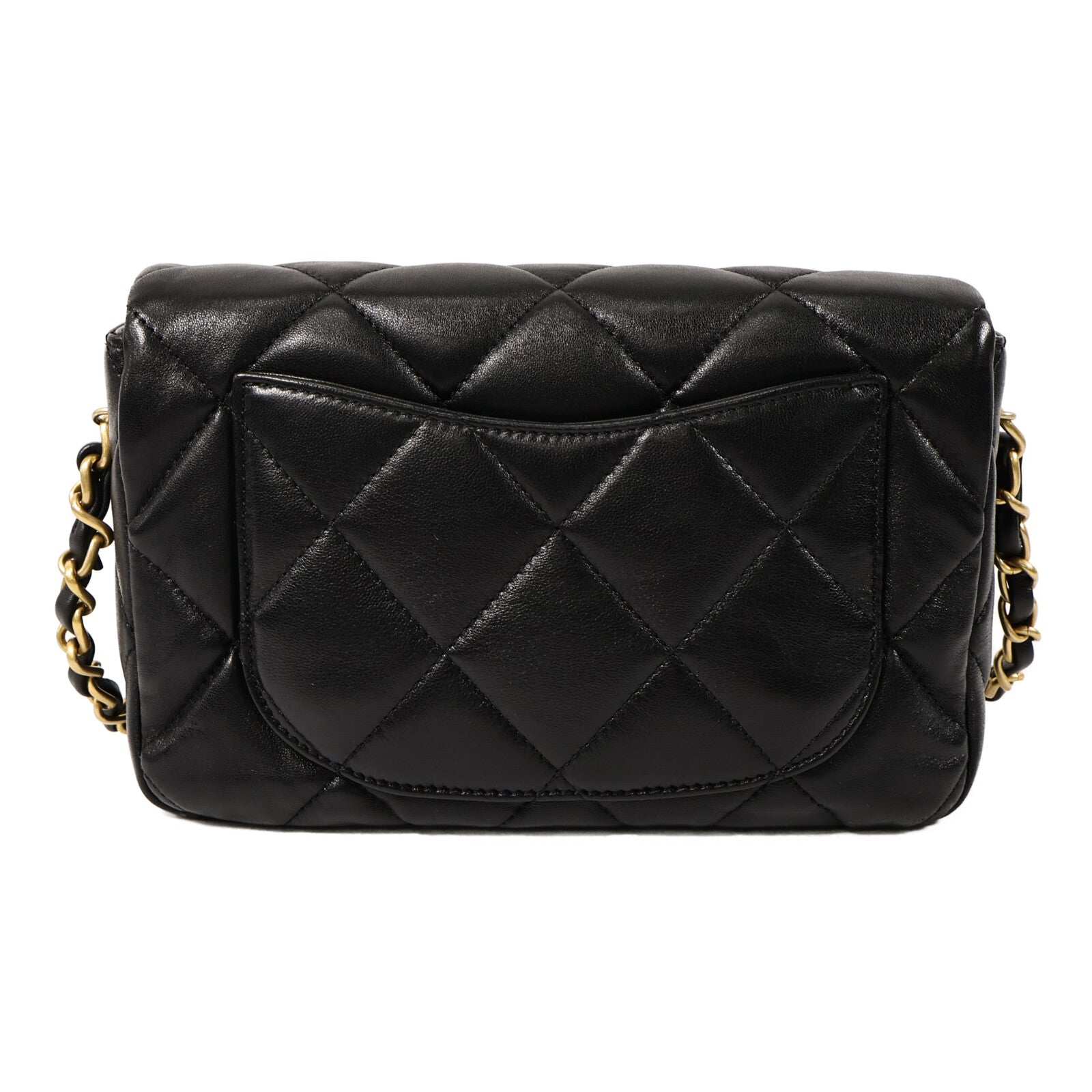 CHANEL 羊皮皮革CC Heart Flap Bag鏈帶肩背袋