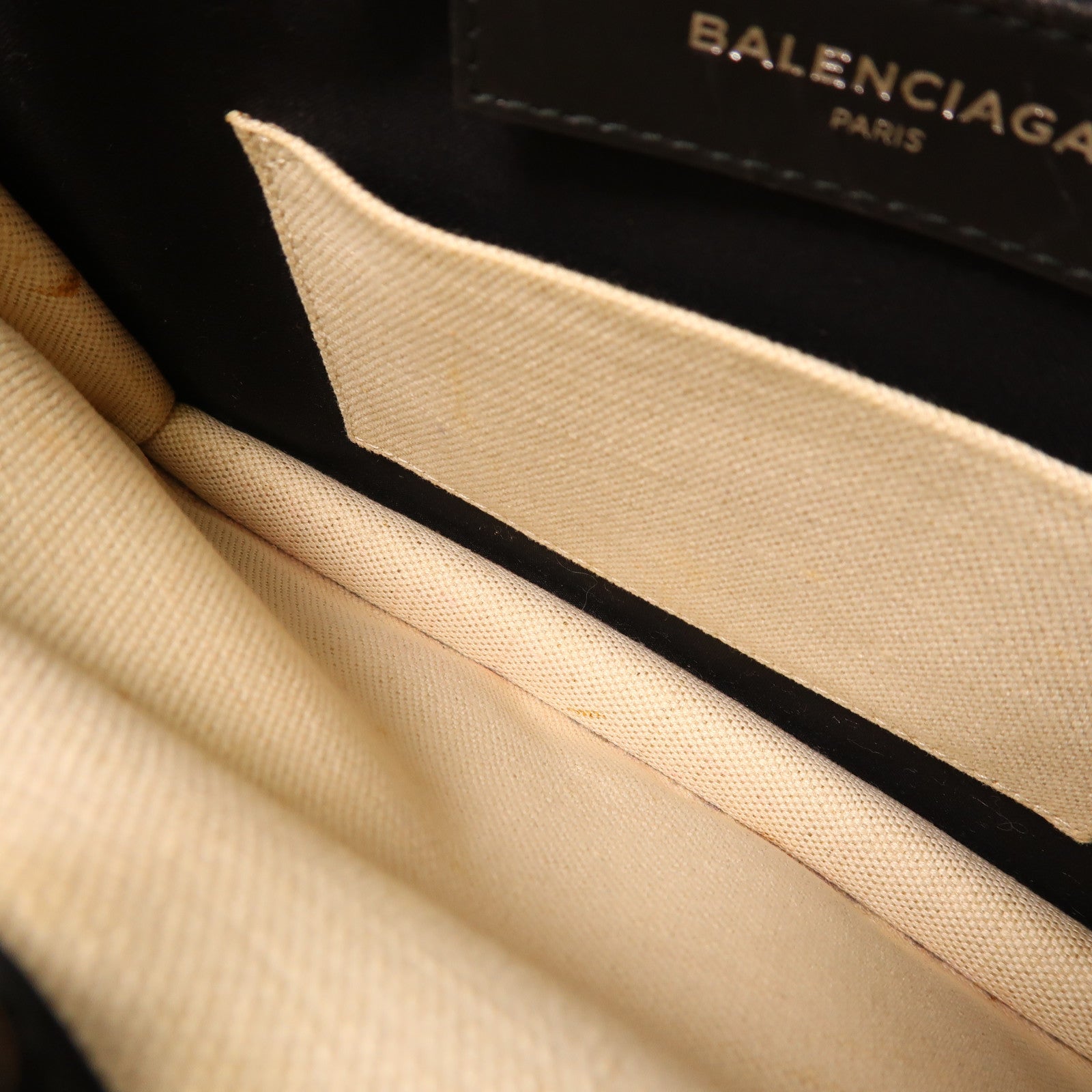 BALENCIAGA 帆布Shoulder Bag銀扣肩背袋