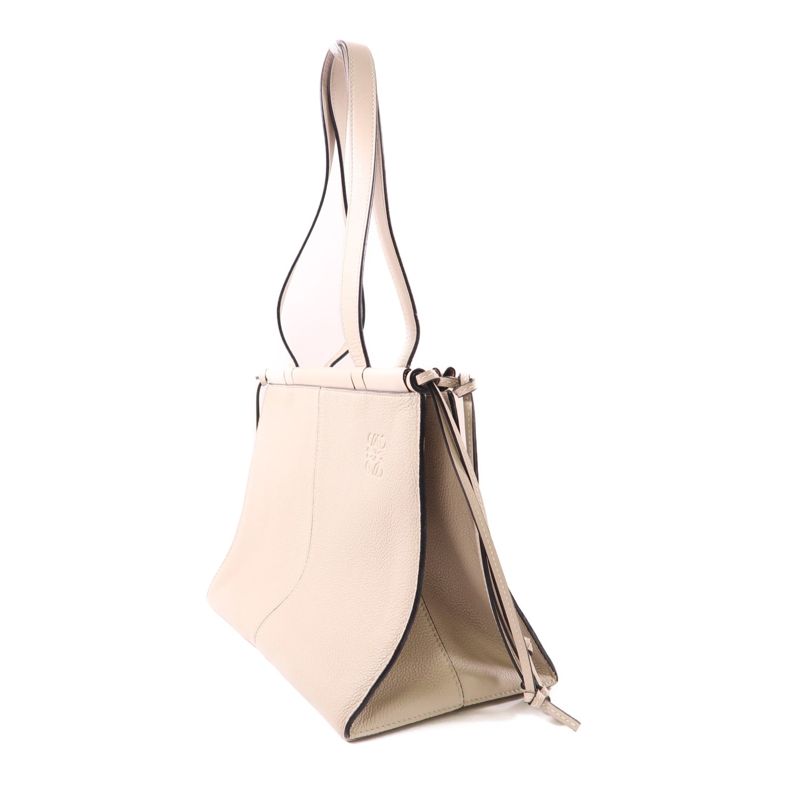 LOEWE 【激減優惠】牛皮皮革Tote Bag手挽袋米色