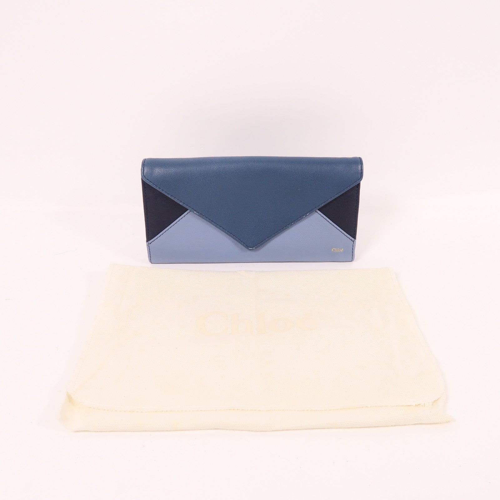 Chloe 【激減優惠】羊皮皮革Long Wallet金扣長錢包