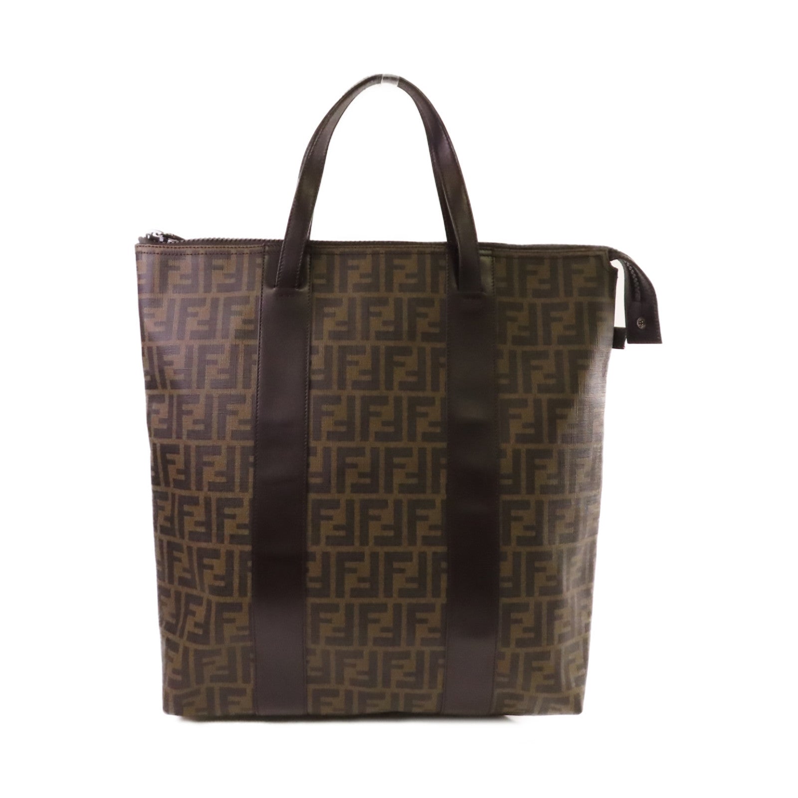 FENDI 塗層帆布Zucca Large Tote Bag手挽袋啡色