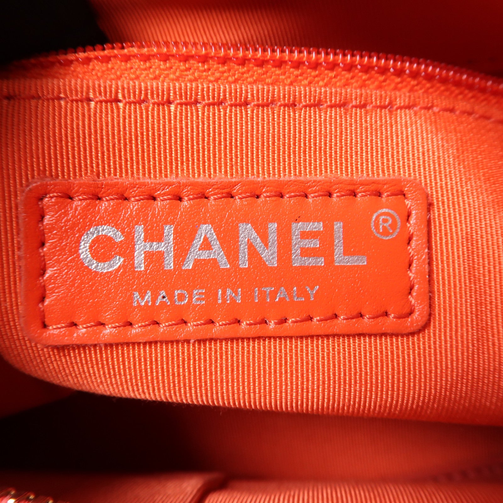 CHANEL 【激減優惠】牛皮皮革Gabrielle Small肩背袋橙色