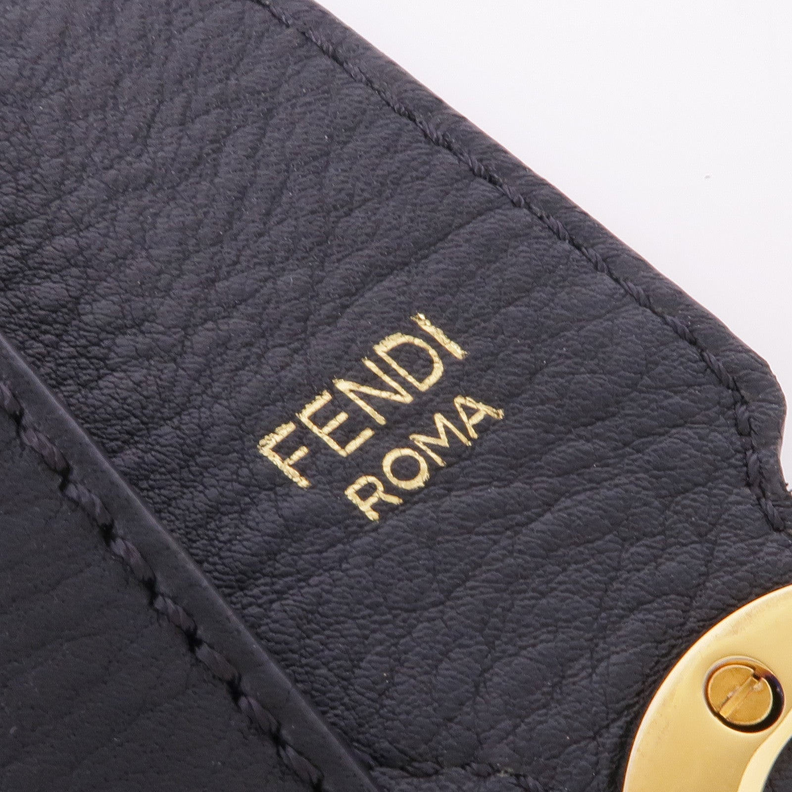 FENDI 牛皮皮革Shoulder Strap金扣肩帶