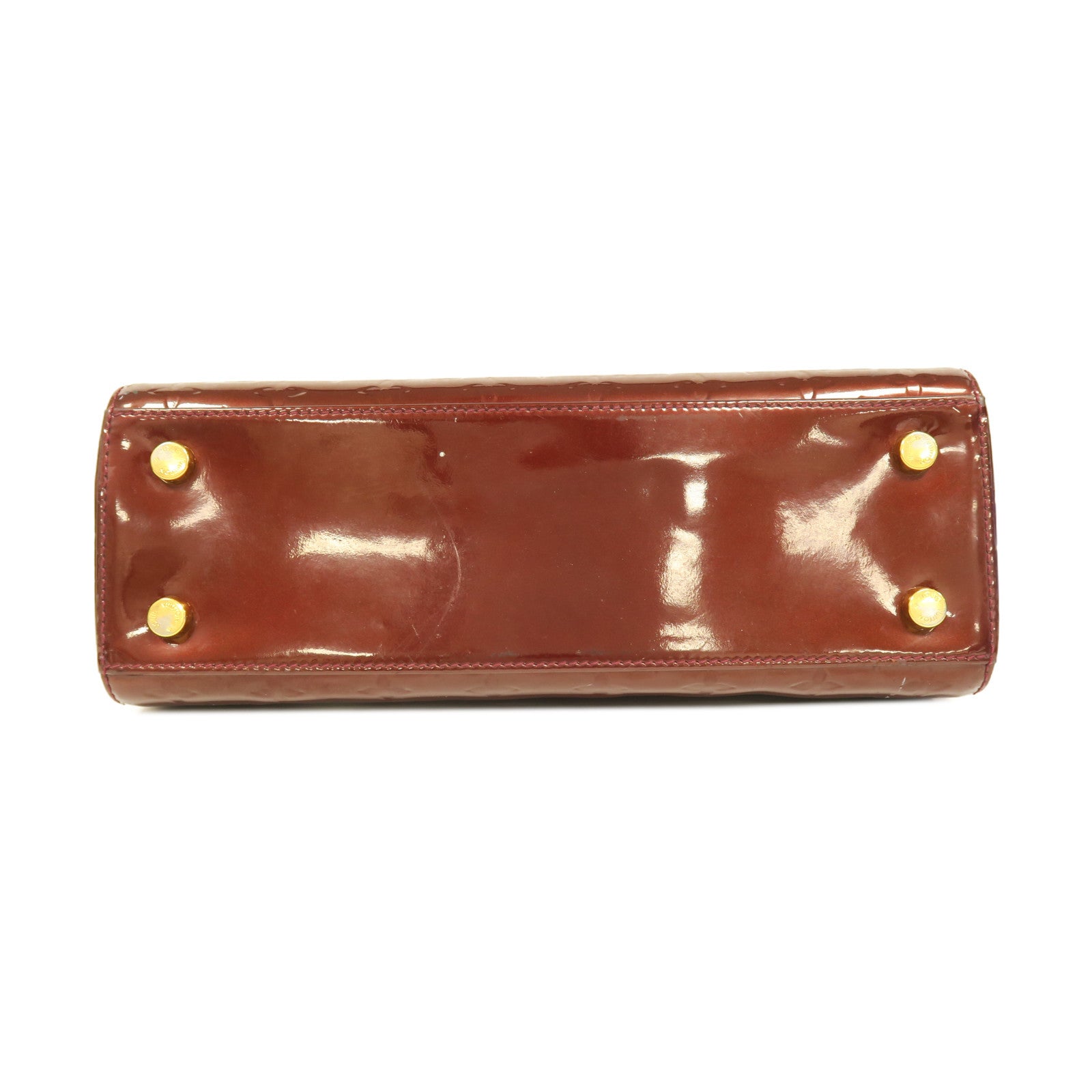 LOUIS VUITTON **【激減優惠】Vernis Brea MM金扣手挽肩背兩用袋紅色