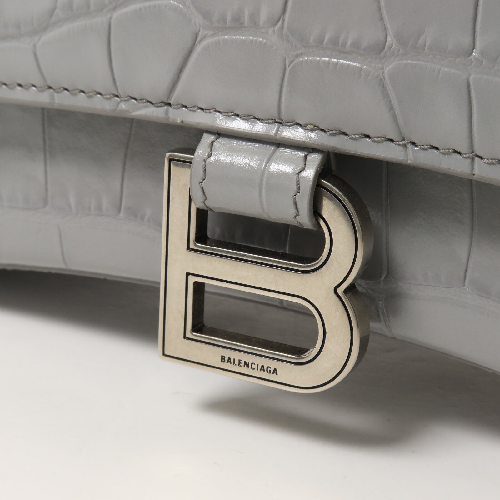 BALENCIAGA 牛皮皮革Hourglass手挽肩背兩用袋