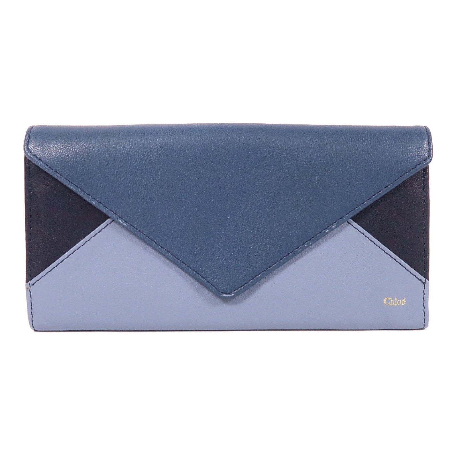 Chloe 【激減優惠】羊皮皮革Long Wallet金扣長錢包