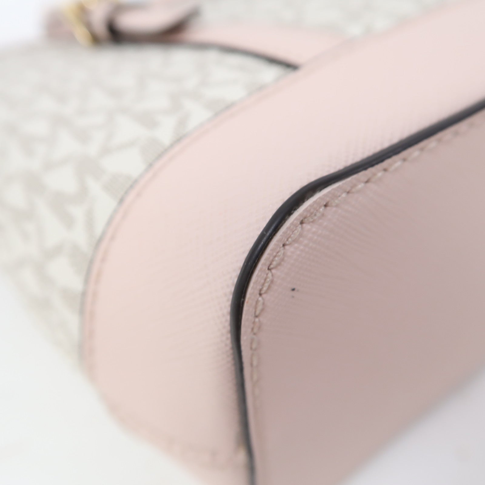 Michael Kors 牛皮皮革2 Way Shoulder金扣手挽肩背兩用袋粉紅色