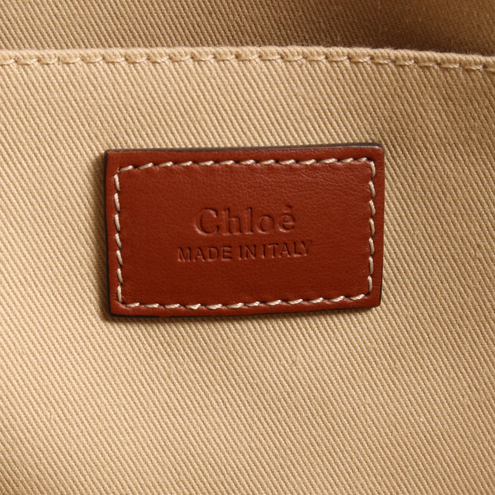 Chloe 帆布Woody Medium肩背袋/手挽袋