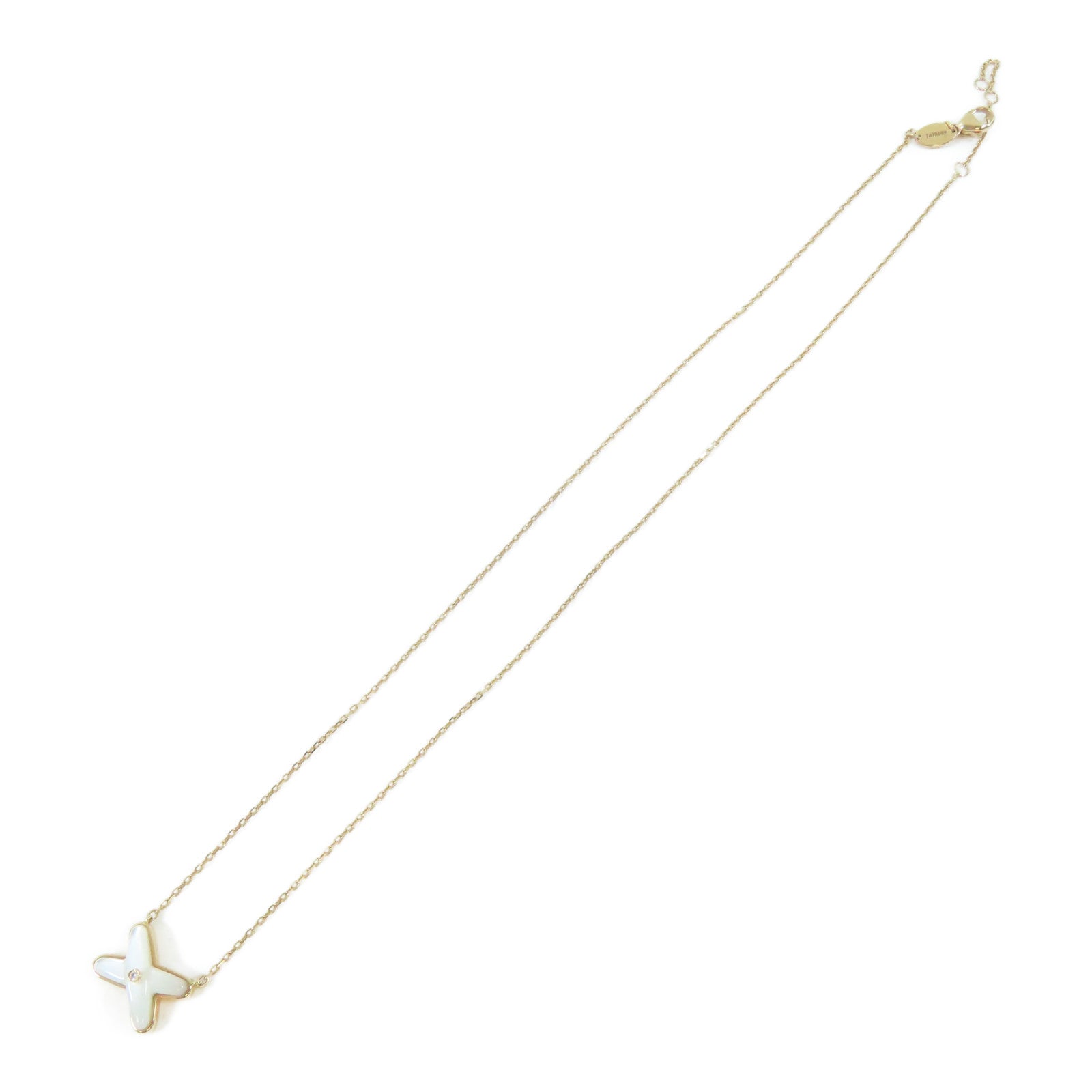 Chaumet 18K玫瑰金Jeux De Liens Necklace項鍊#40cm