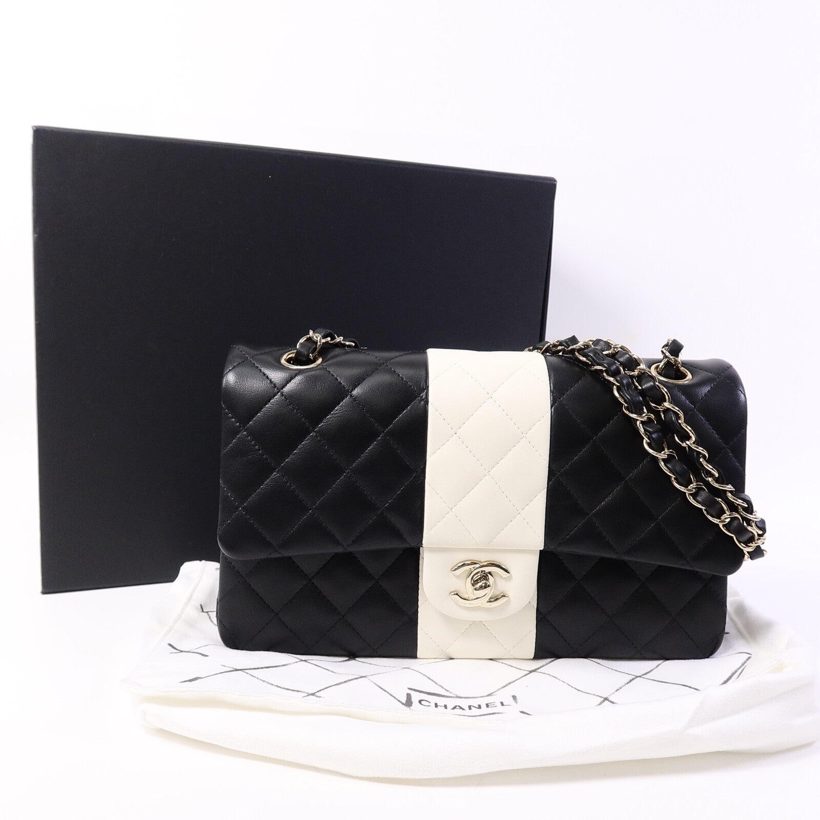 CHANEL 羊皮皮革Classic 25鏈帶肩背袋
