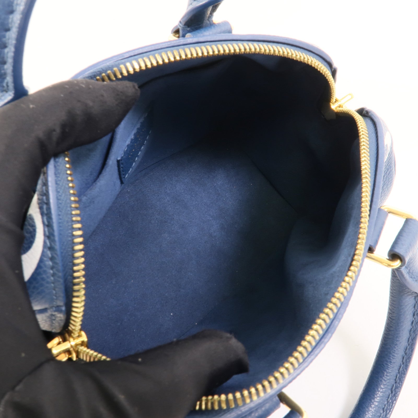 LOUIS VUITTON Monogram Empreinte Speedy Bandouliere 20手挽肩背兩用袋