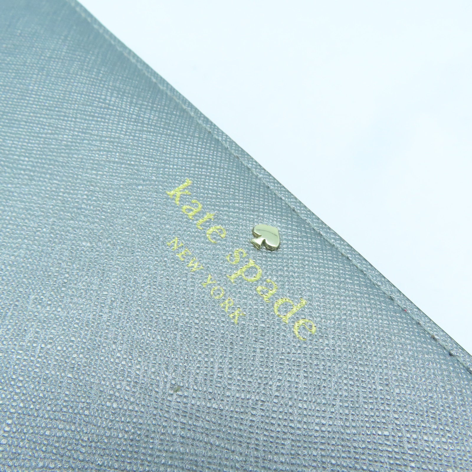 Kate Spade 【激減優惠】牛皮皮革Long Wallet金扣長錢包銀色