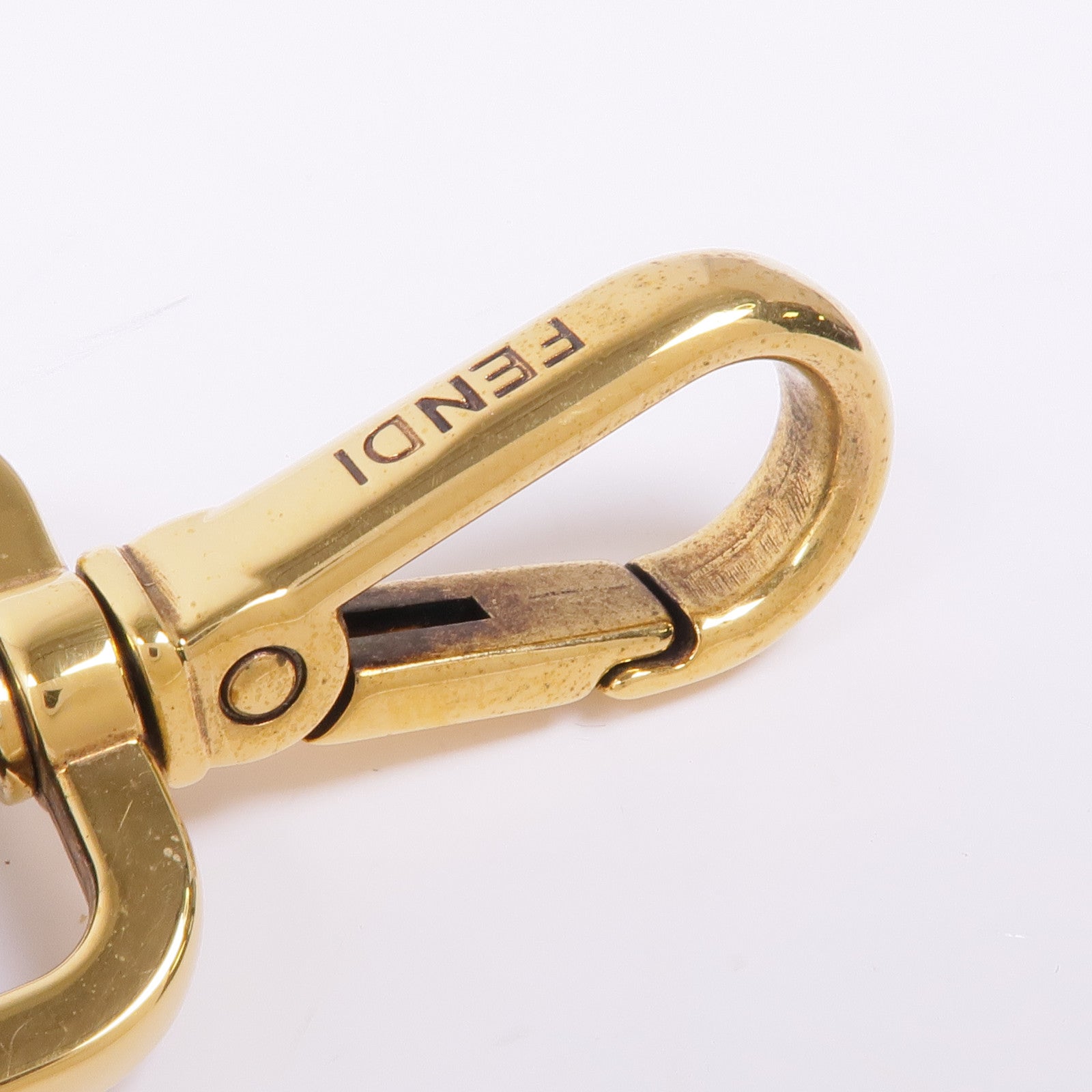 FENDI 牛皮皮革Shoulder Strap金扣肩帶