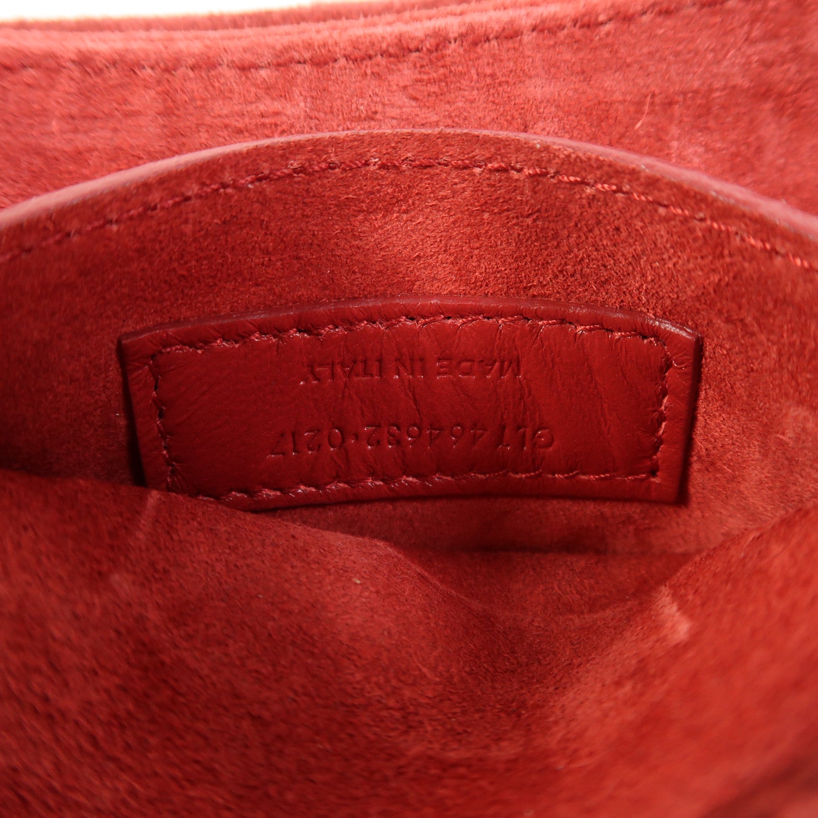 SAINT LAURENT 麂皮皮革Shoulder Bag金扣肩背袋