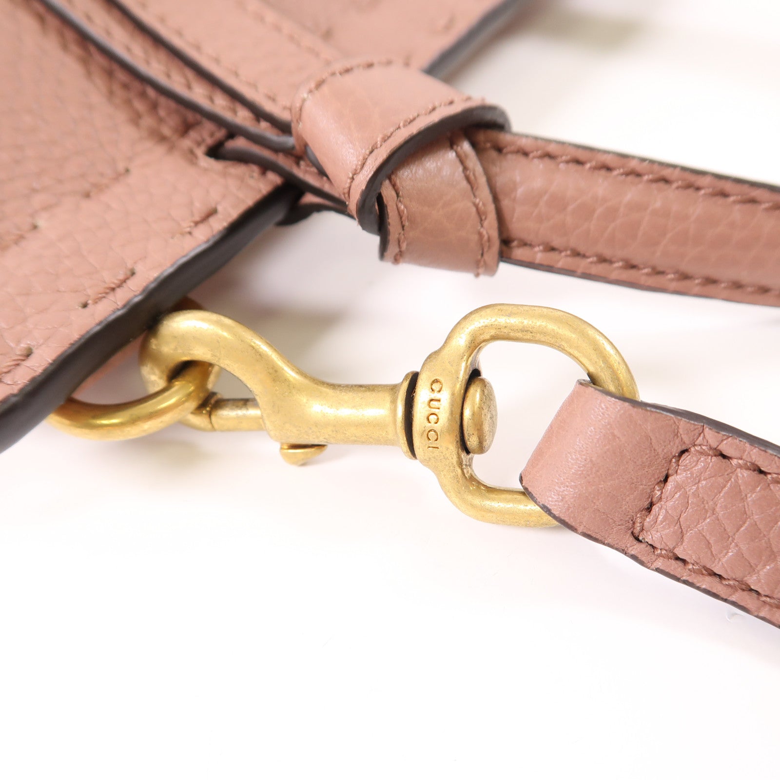 GUCCI GG GHW 2 Way Shoulder Hand Bag Calfskin Leather 442622 Pink