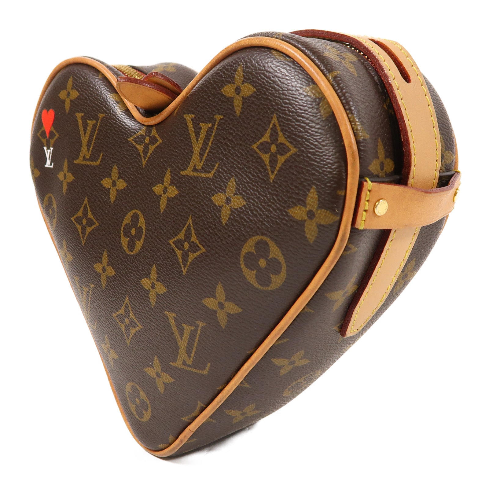 LOUIS VUITTON LV GHW Sac Coeur Shoulder Bag M57456 Monogram Game On Brown