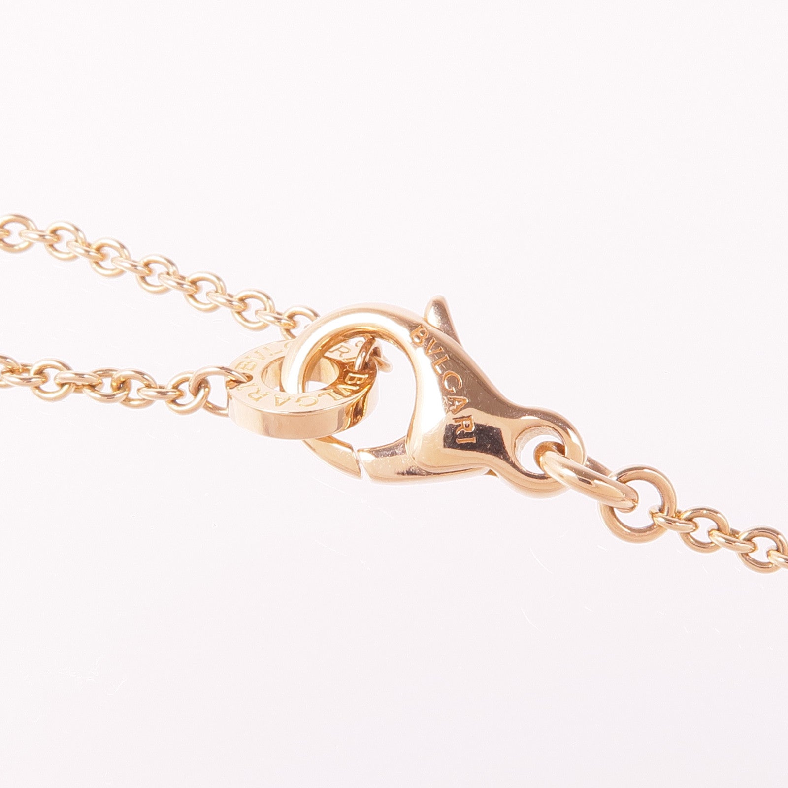 BVLGARI 18K白金/玫瑰金B-zero 1 Diamond Necklace項鍊