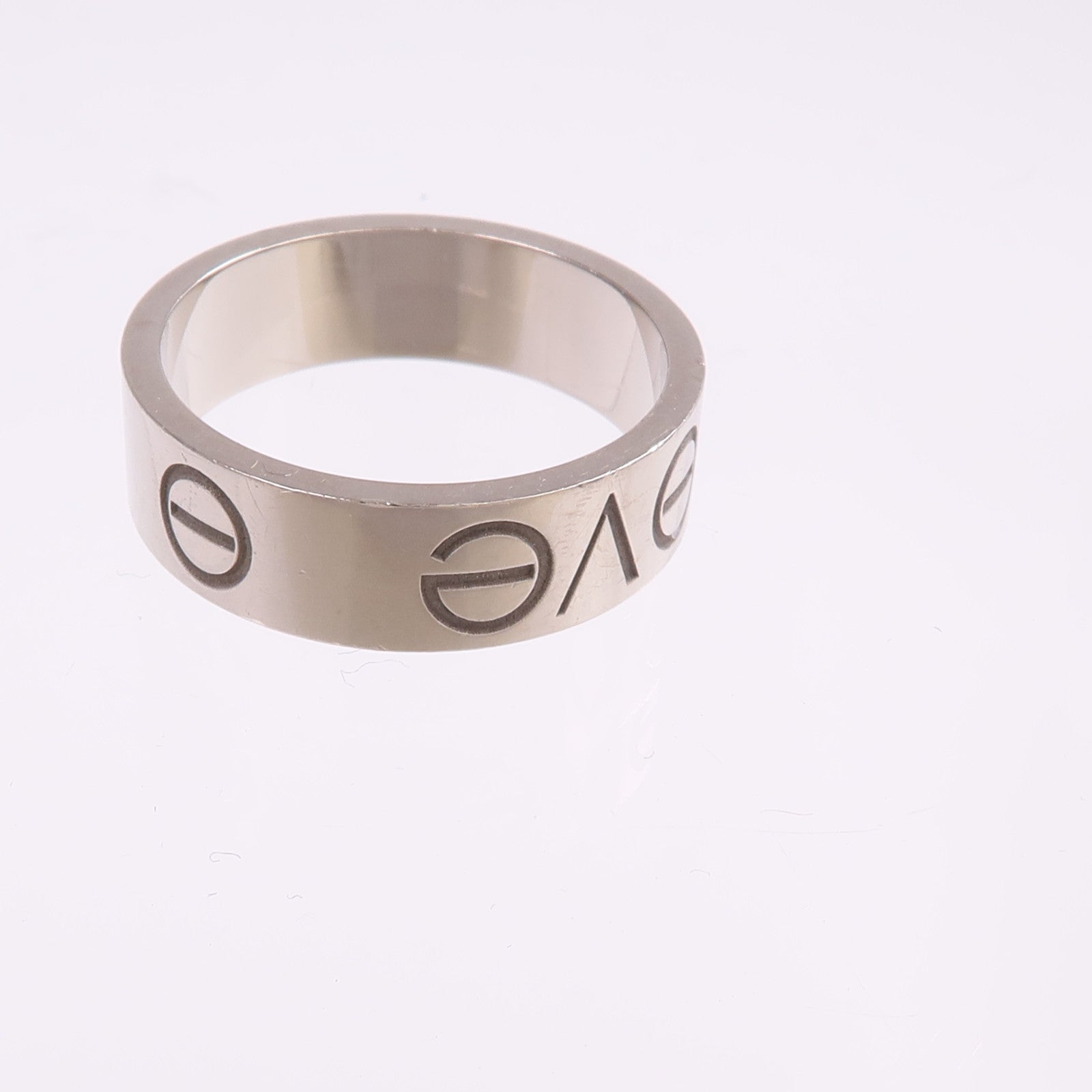 CARTIER 18K白金Love Ring戒指Cartier#52/US#6