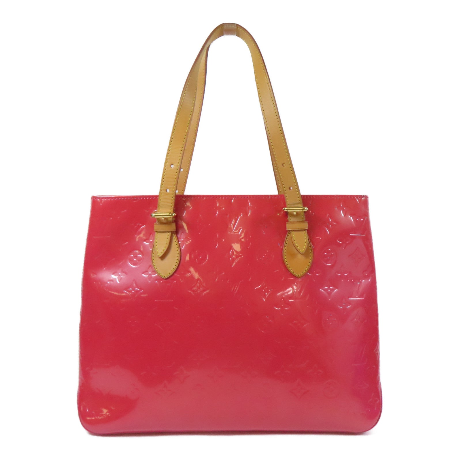 LOUIS VUITTON 【激減優惠】Vernis Brentwood金扣肩背袋粉紅色