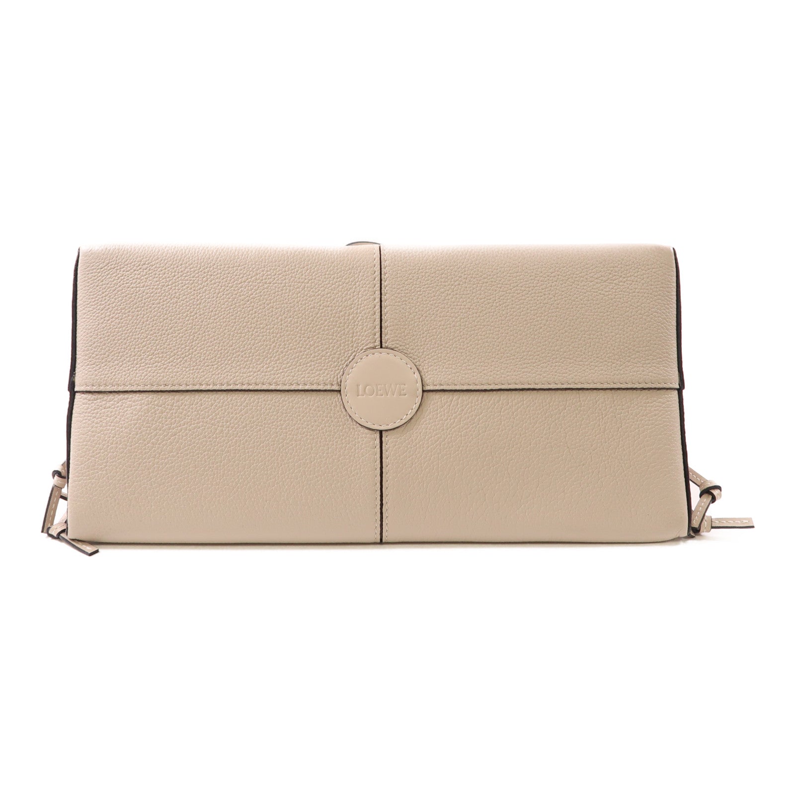 LOEWE 【激減優惠】牛皮皮革Tote Bag手挽袋米色