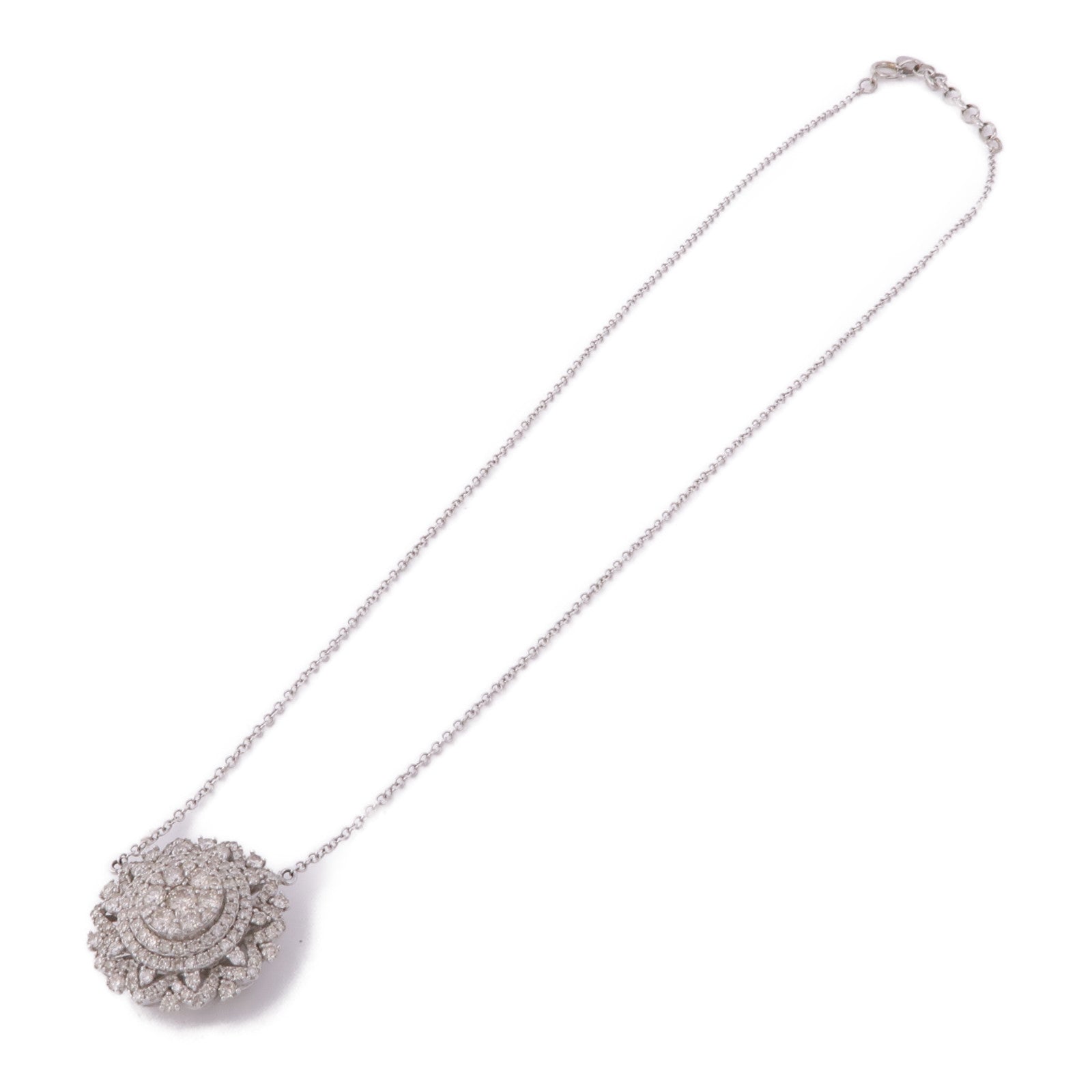JEWELRY Diamond Necklace 18K White Gold