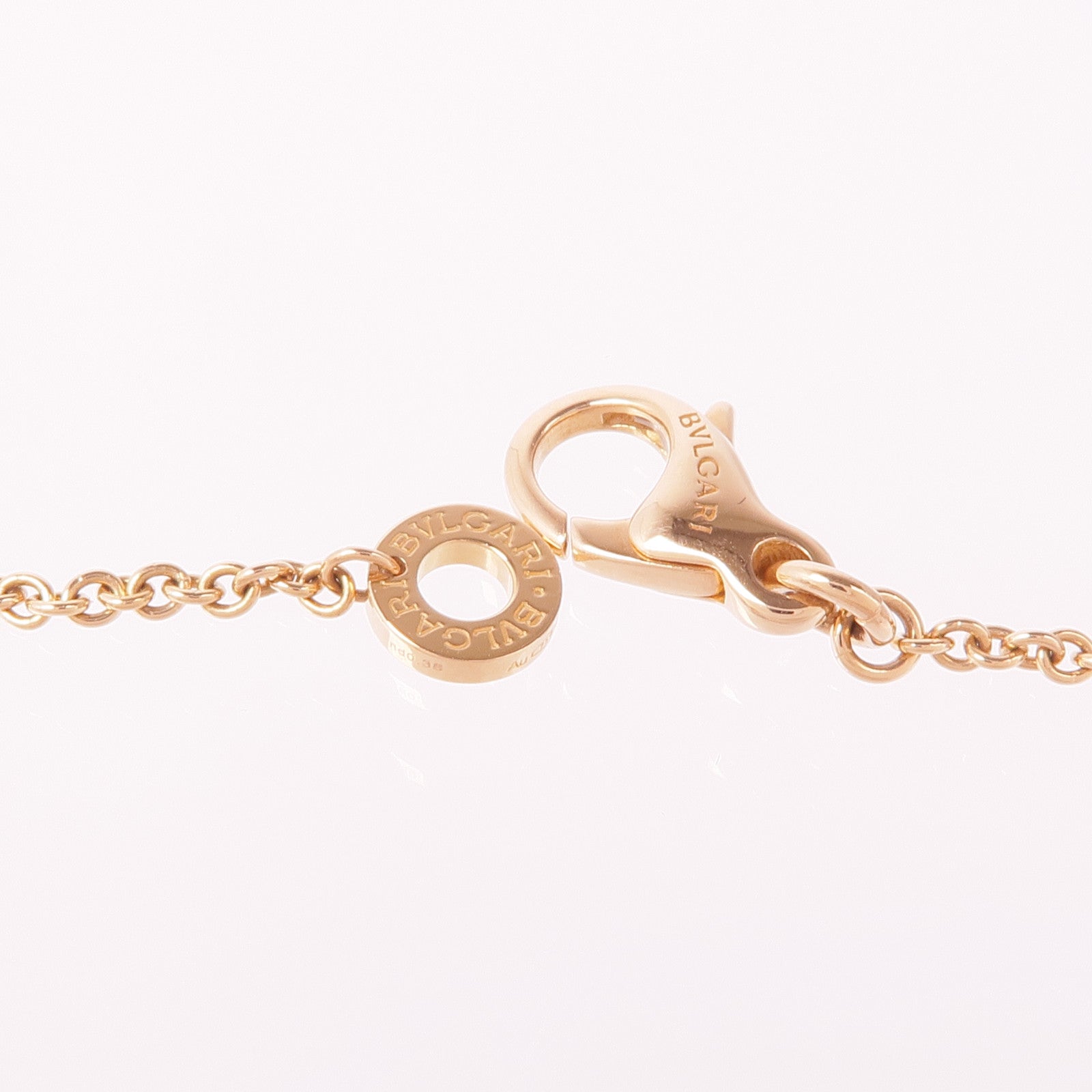 BVLGARI 18K白金/玫瑰金B-zero 1 Diamond Necklace項鍊