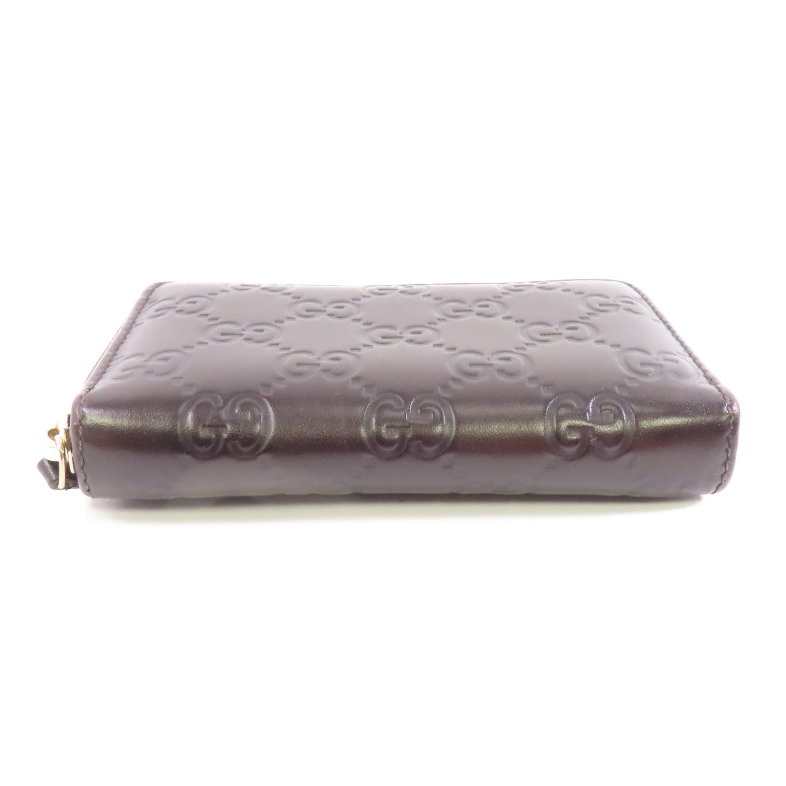 GUCCI 牛皮皮革Card/Coin Case金扣零錢包/卡片套啡色