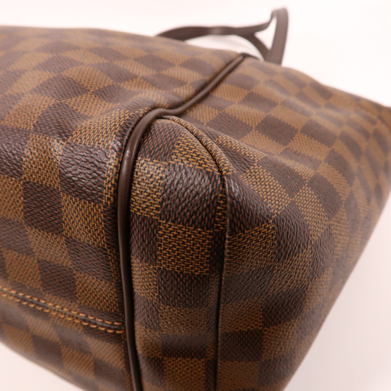 LOUIS VUITTON Damier Ebene Totally MM金扣肩背袋啡色