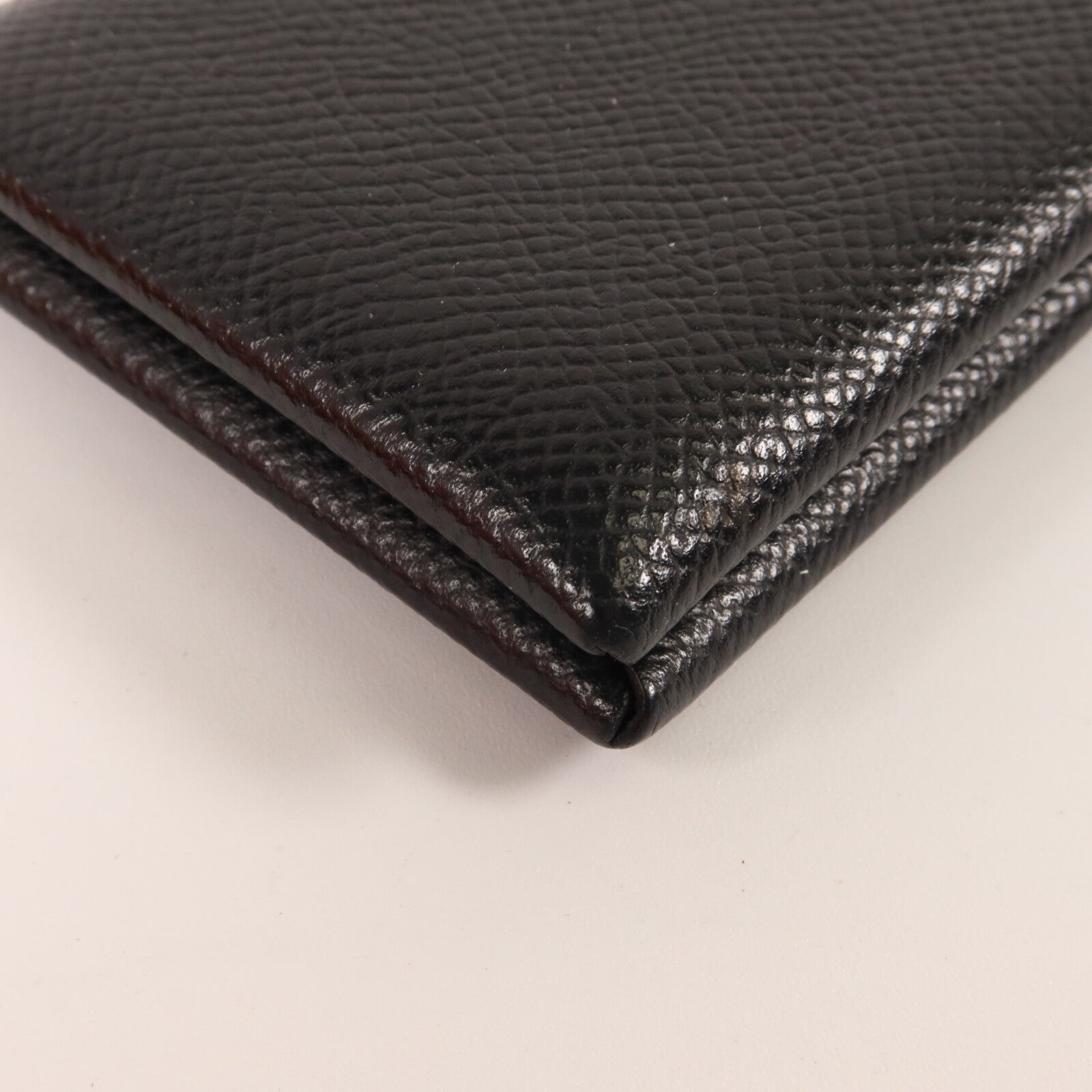 HERMES Epsom皮革Calvi卡片套Noir