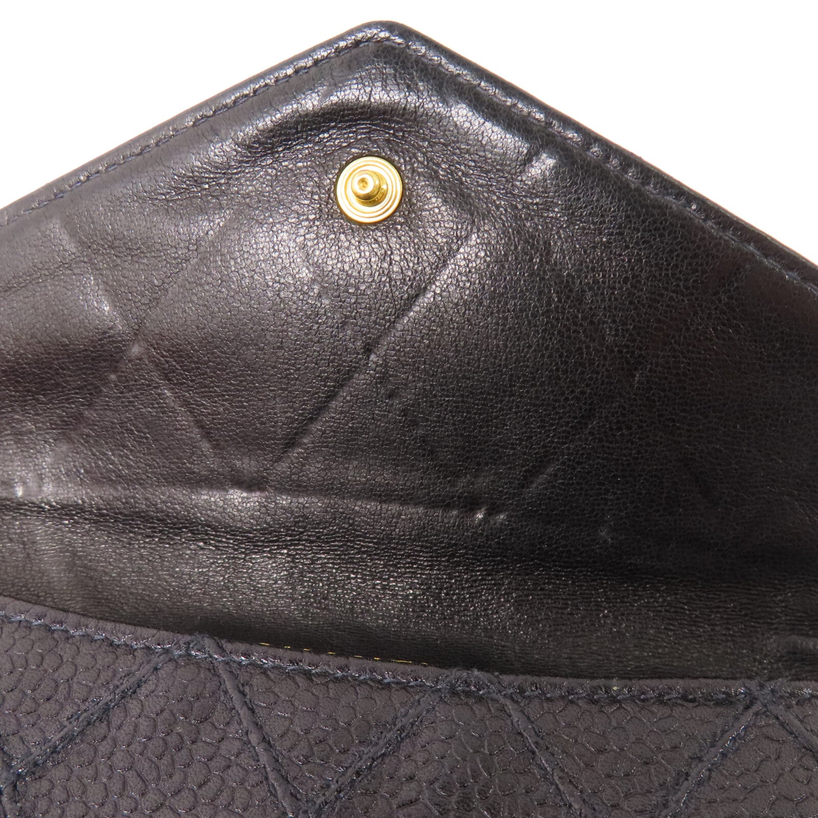 CHANEL 牛皮皮革Wallet金扣錢包