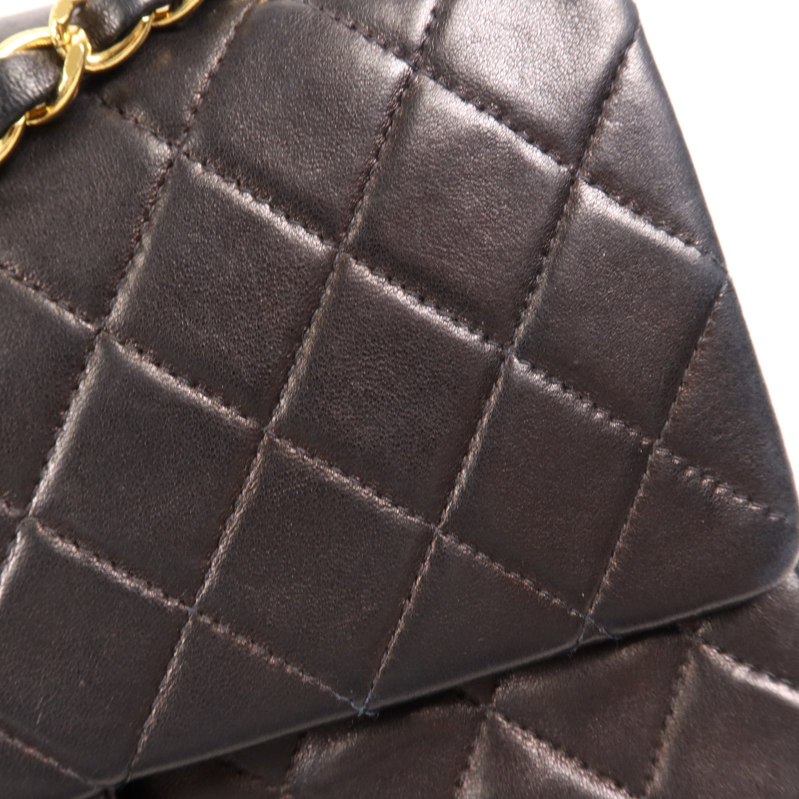 CHANEL 羊皮皮革Vintage Classic 11.12金扣鏈帶肩背袋