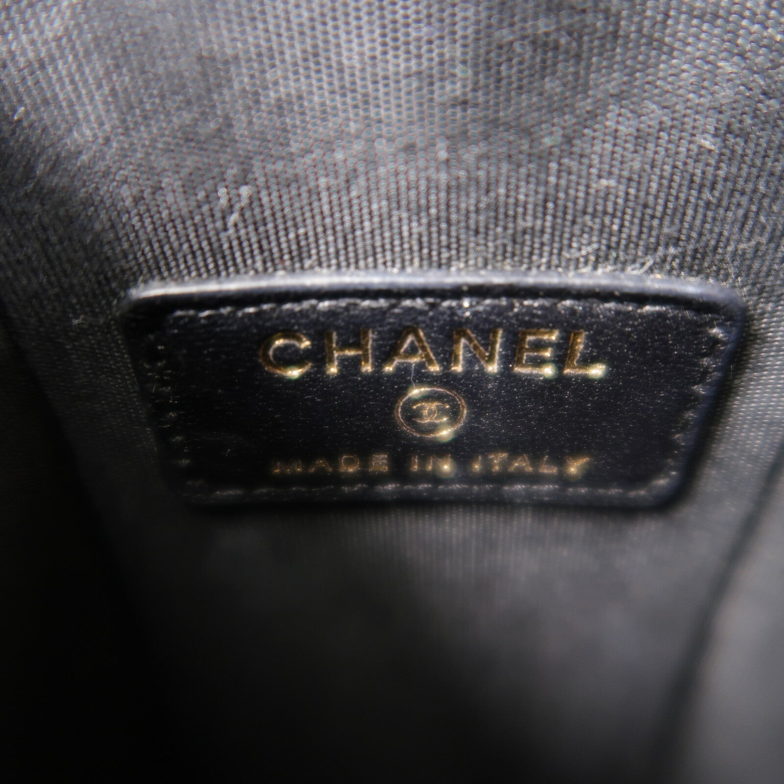 CHANEL 羊皮皮革Phone Case金扣鏈帶肩背袋