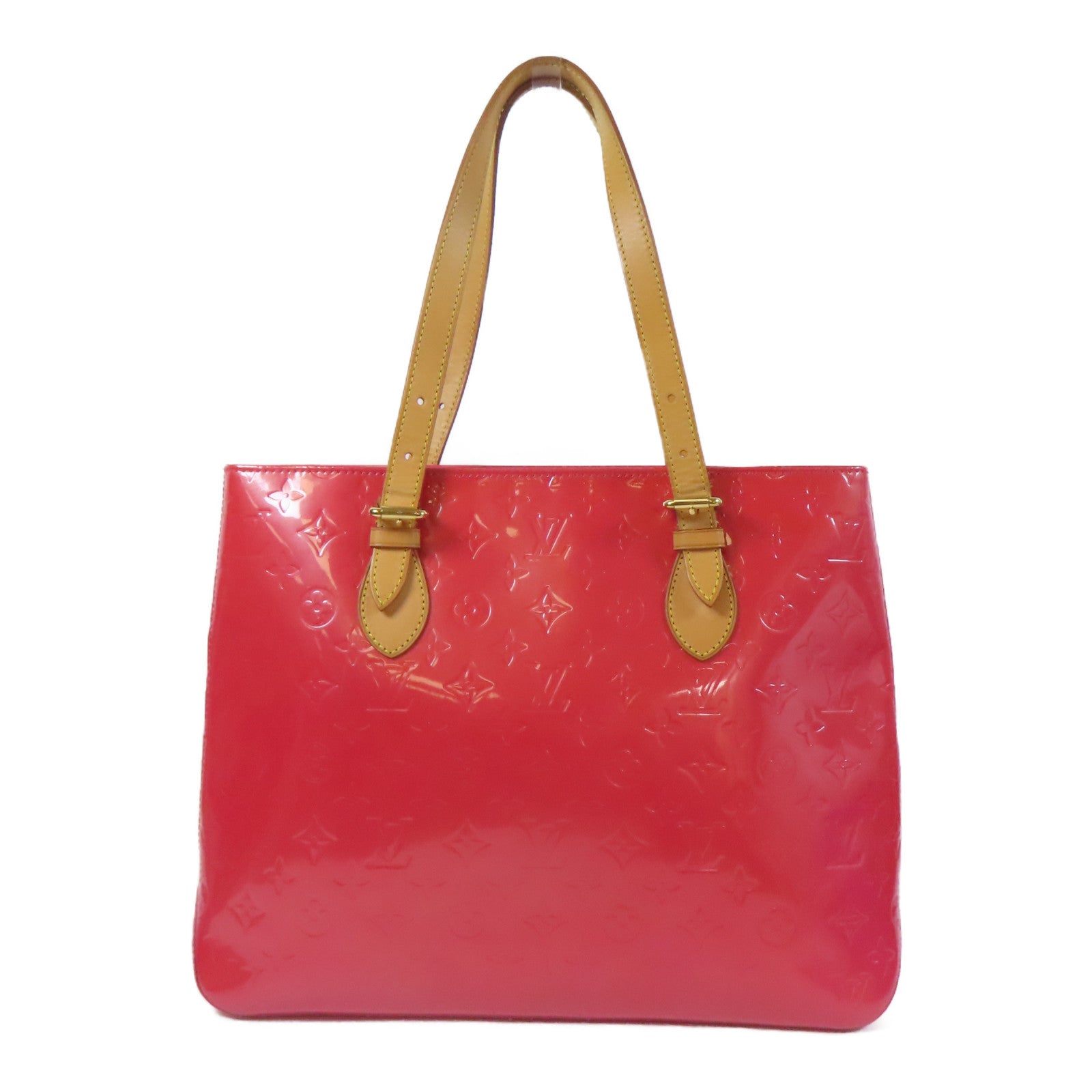 LOUIS VUITTON 【激減優惠】Vernis Brentwood金扣肩背袋粉紅色